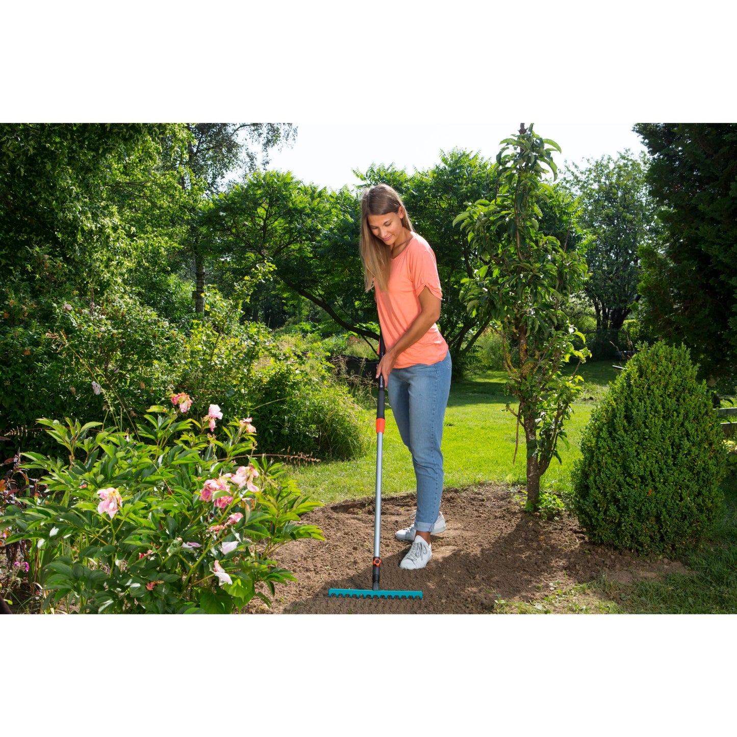 GARDENA combisystem telescoopsteel 90 - 145 cm (antraciet oranje, 3719-20)