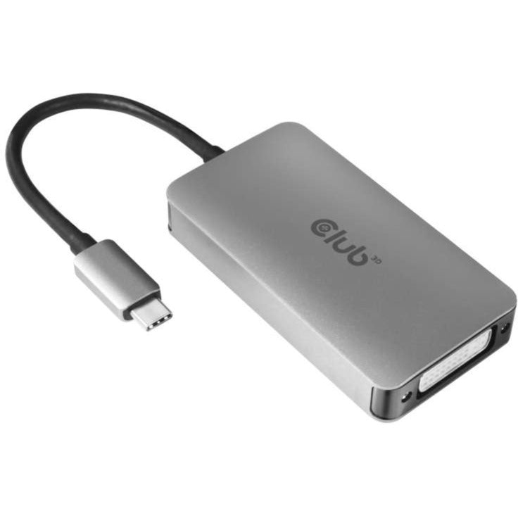 Club 3D usb type c to dvi-i dual link active adapter (grijs, cac-1510)