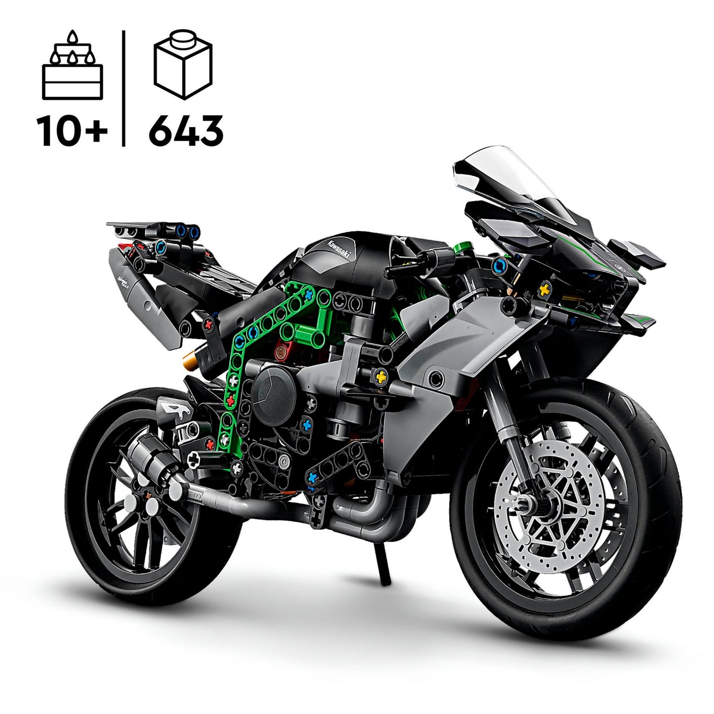 LEGO technic 42170 kawasaki ninja h2r motor