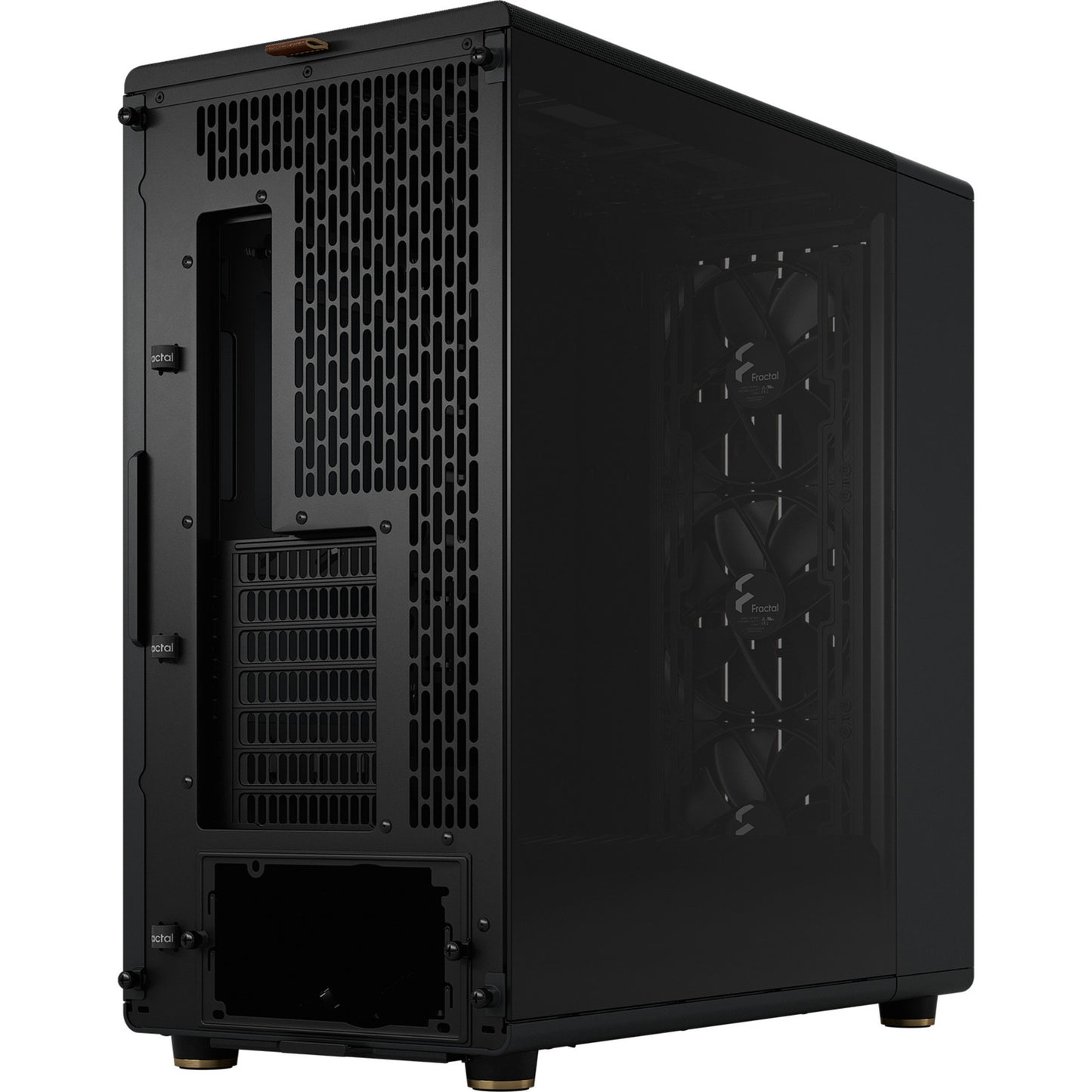 Fractal Design north xl rc charcoal black tg dark midi tower behuizing (zwart houtkleur | 2x usb-a | 1x usb-c | tempered glass)