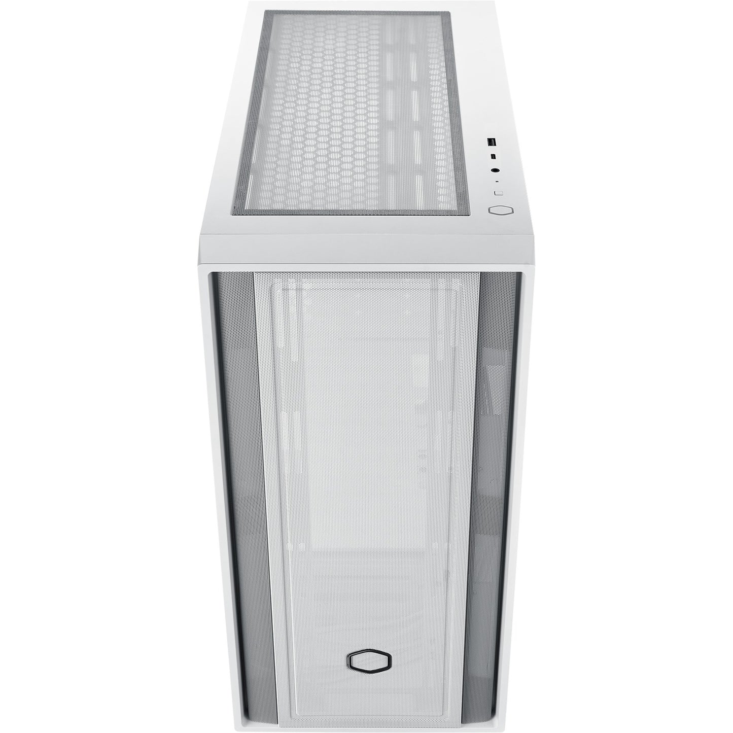 Cooler Master masterbox 600 lite midi tower behuizing (wit | 2x usb-a | 1x usb-c | rgb | tempered glass)