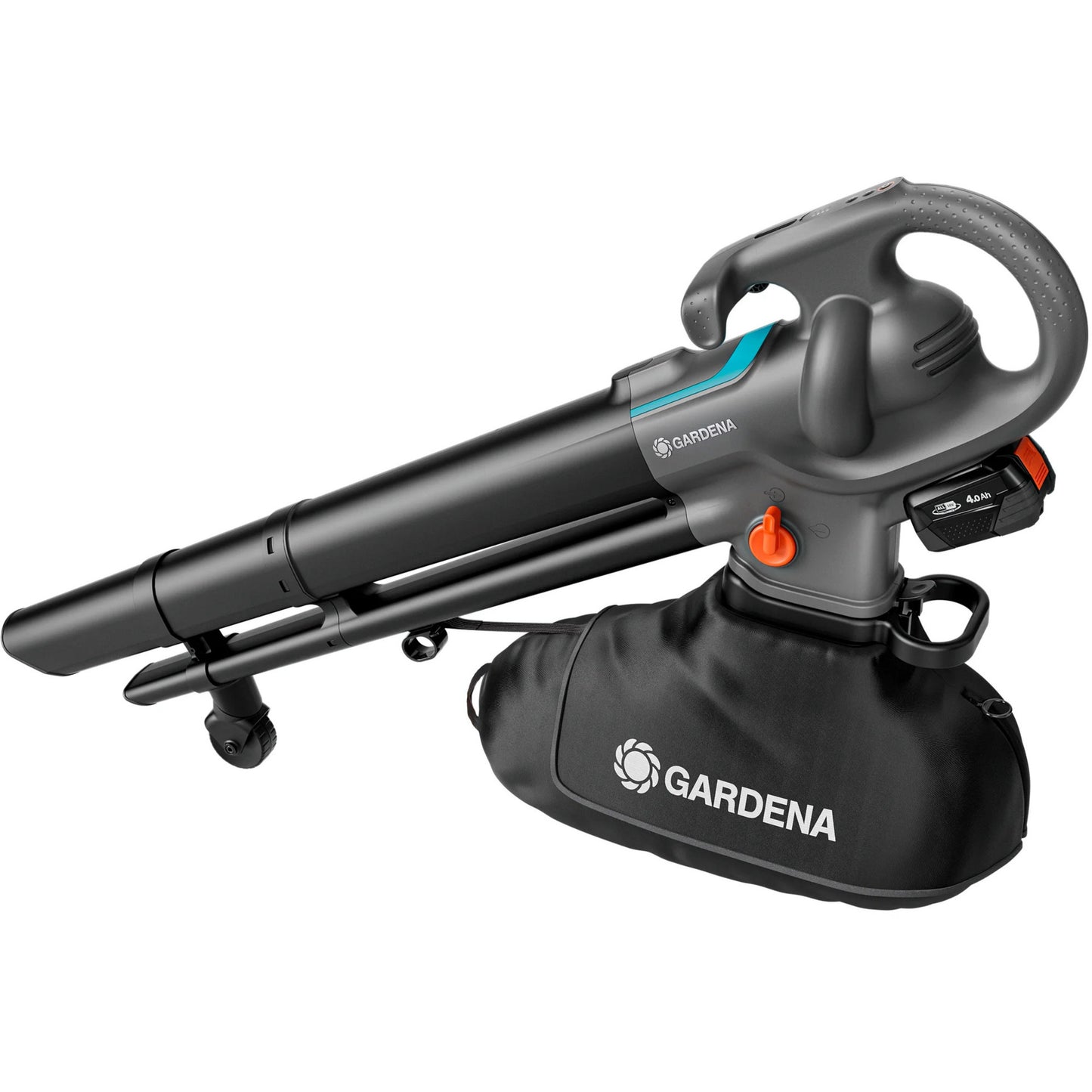 GARDENA stofzuiger -blazer powerjet collect bladzuiger bladblazer (grijs zwart, accu en oplader niet inbegrepen)