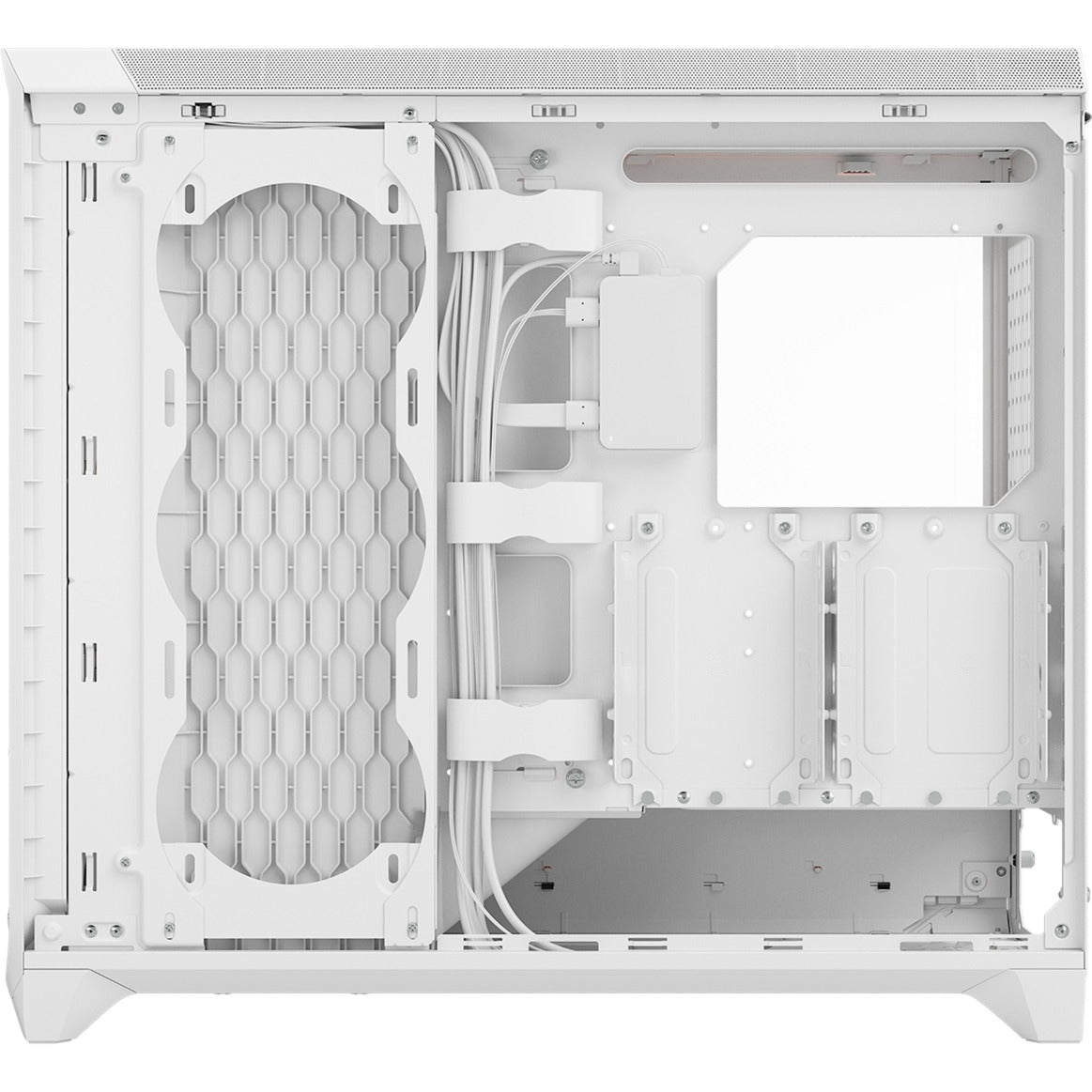 Fractal Design meshify 3 xl ambience pro rgb big tower behuizing (wit | 2x usb-a | 1x usb-c | rgb | tempered glass)