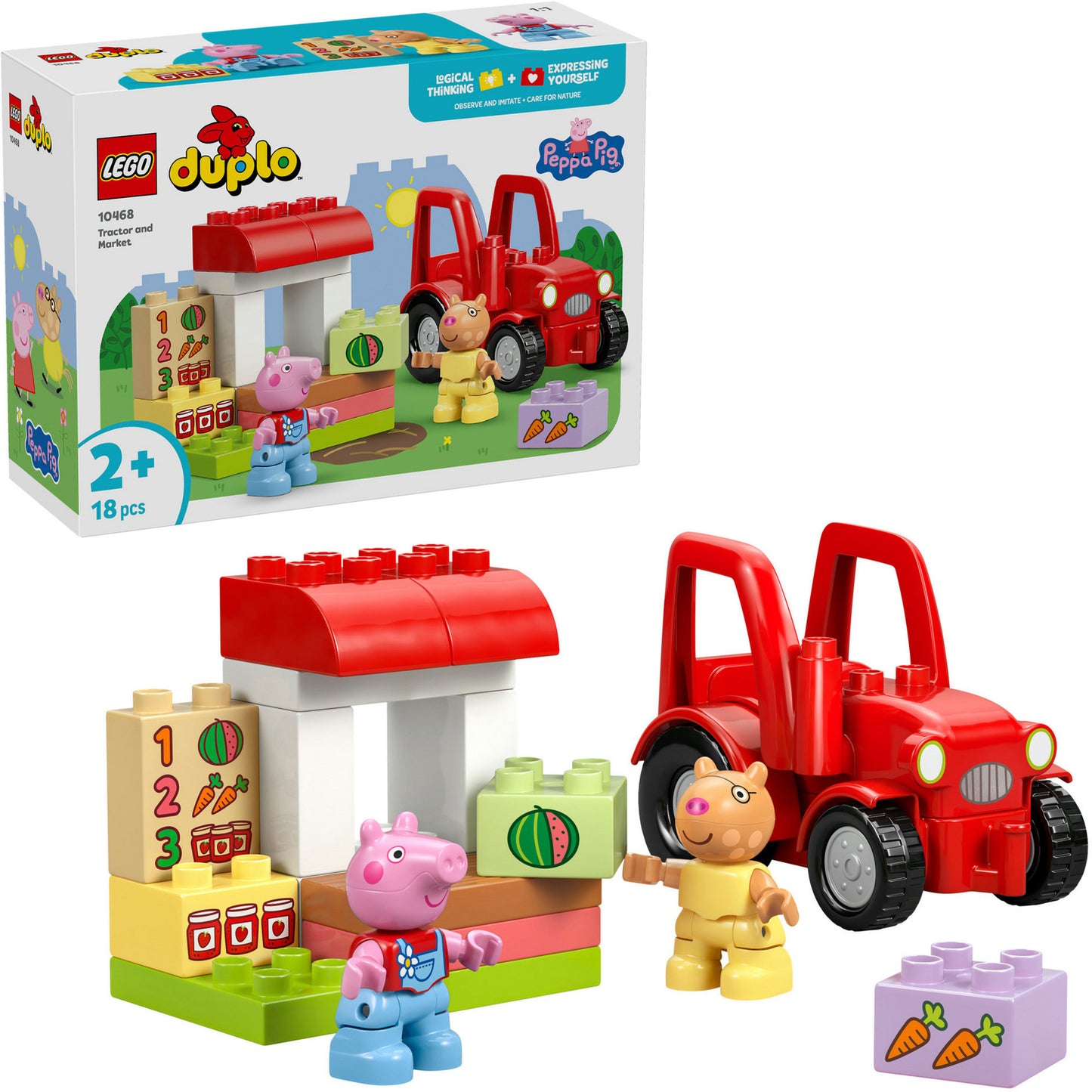 LEGO duplo 10468 tractor en marktkraam