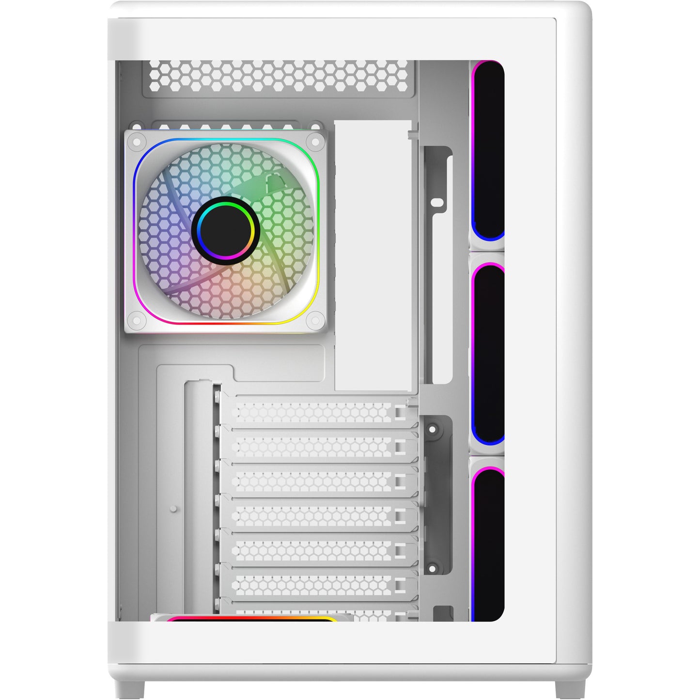 Cooler Master elite 600 midi tower behuizing (wit | 2x usb-a | 1x usb-c | tempered glass)