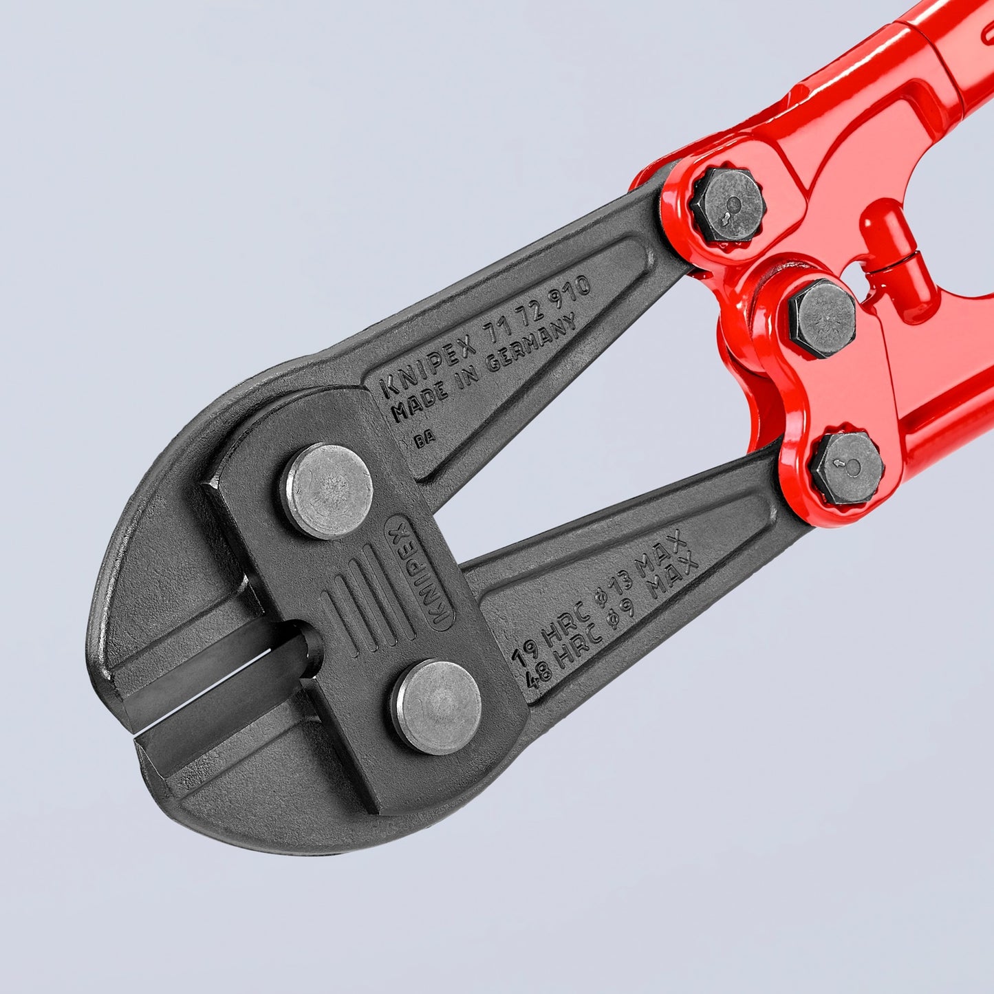 KNIPEX boutensnijder 71 72 910 kniptang (rood blauw, middensnijder, geschroefd scharnier)