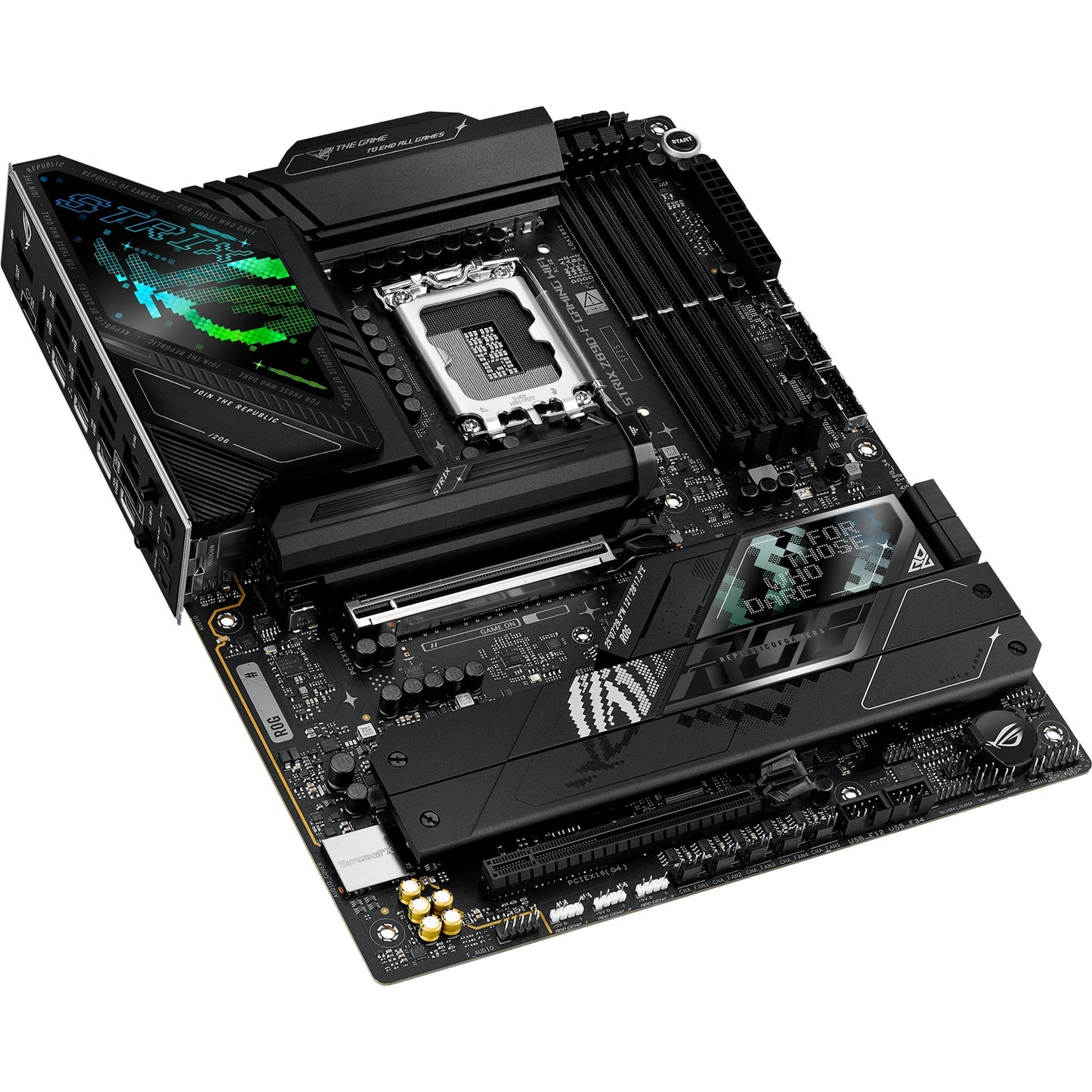 ASUS rog strix z890-f gaming wifi socket 1851 moederbord (zwart, raid, 2.5gb-lan, wi-fi 7, bt, sound, atx)