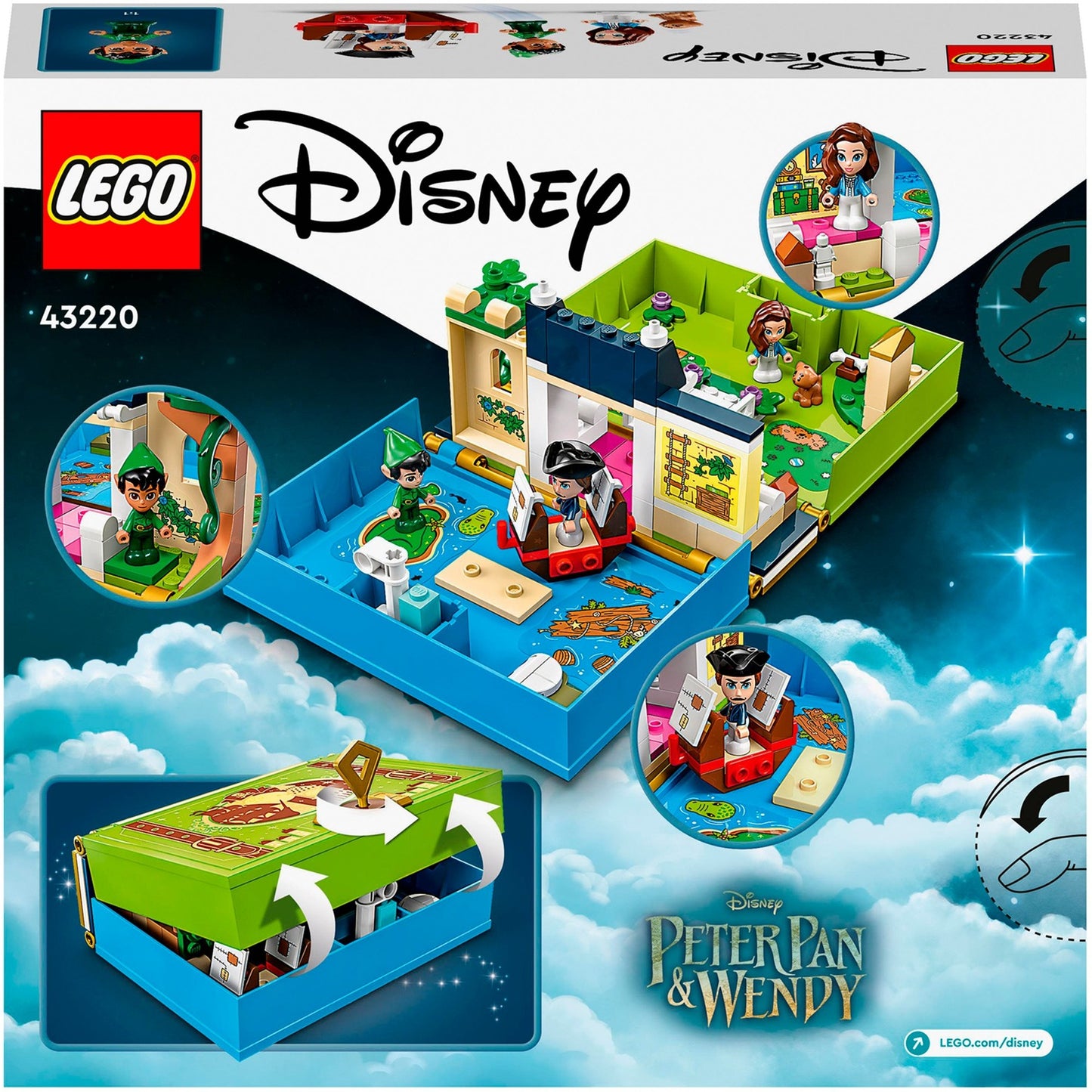 LEGO disney - peter pan wendy's verhalenboekavontuur constructiespeelgoed (43220)