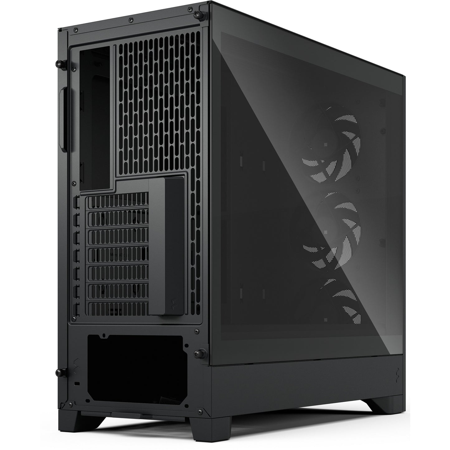 Fractal Design pop 2 air midi tower behuizing (zwart | 1x usb-a | 1x usb-c | tempered glass)
