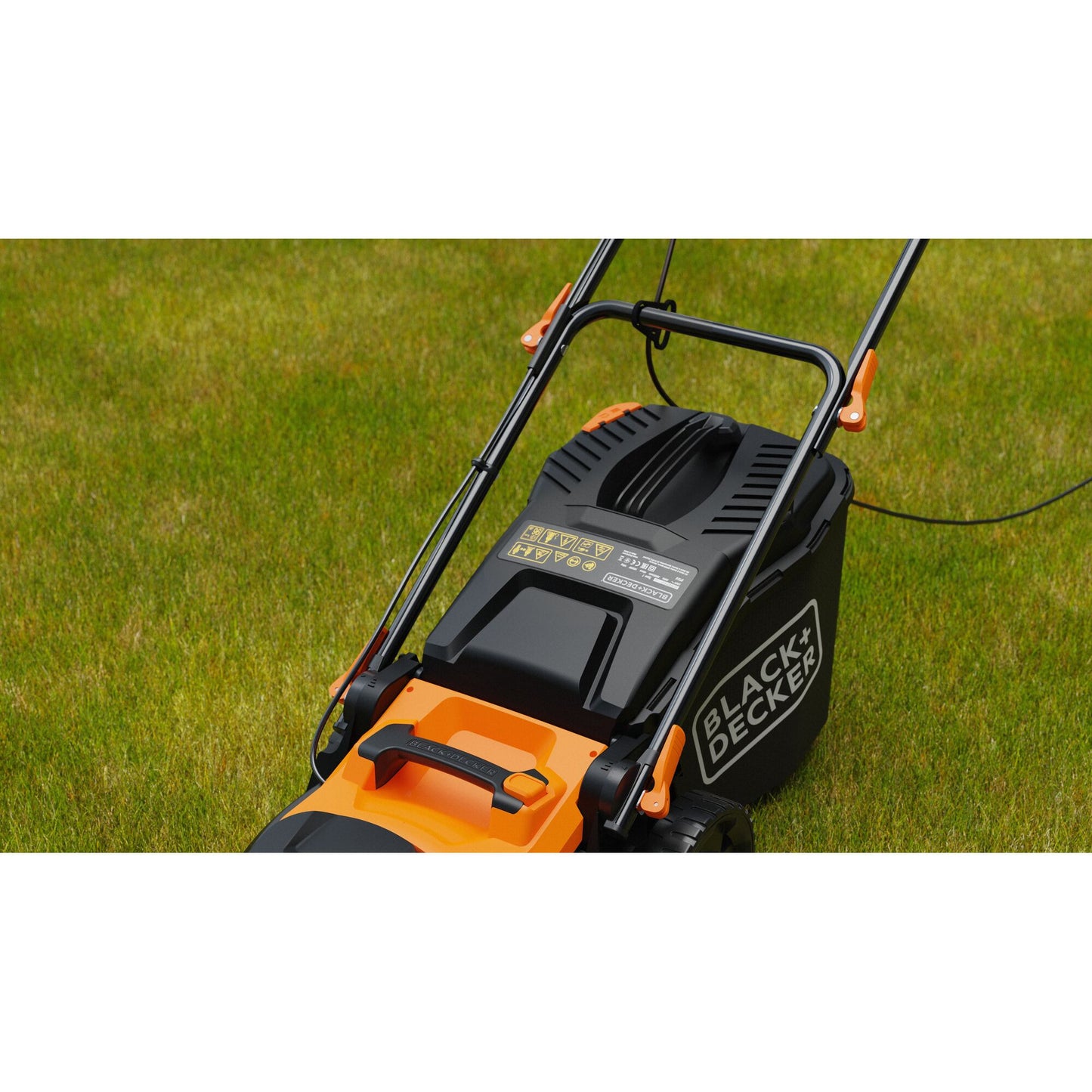 BLACK+DECKER bemwp400 grasmaaier (oranje zwart, 40cm, 1800w)