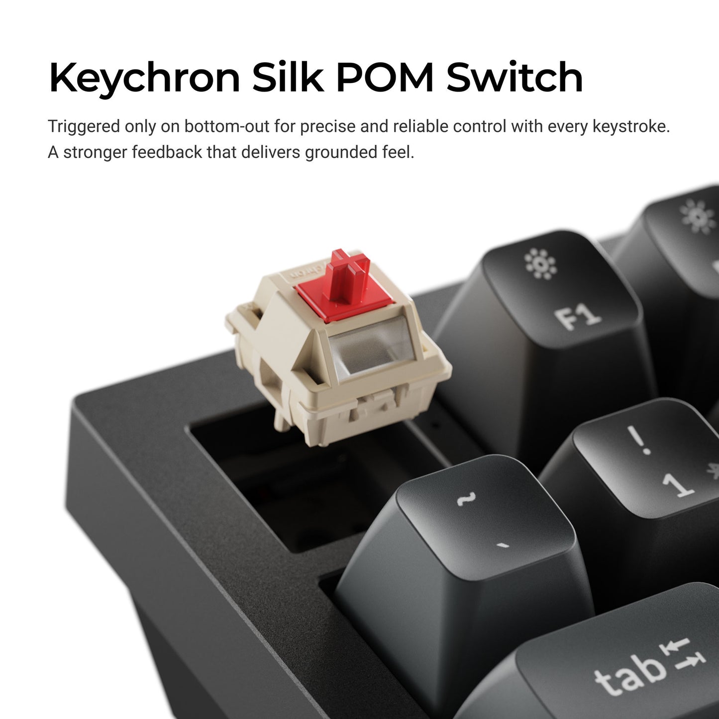 Keychron q6 ultra-p1 8k wireless custom mechanical keyboard (wit, us lay-out (qwerty), silk pom red, 100%, rgb, hot swap, 8k, 2.4 ghz bluetooth 5.2 usb-c)