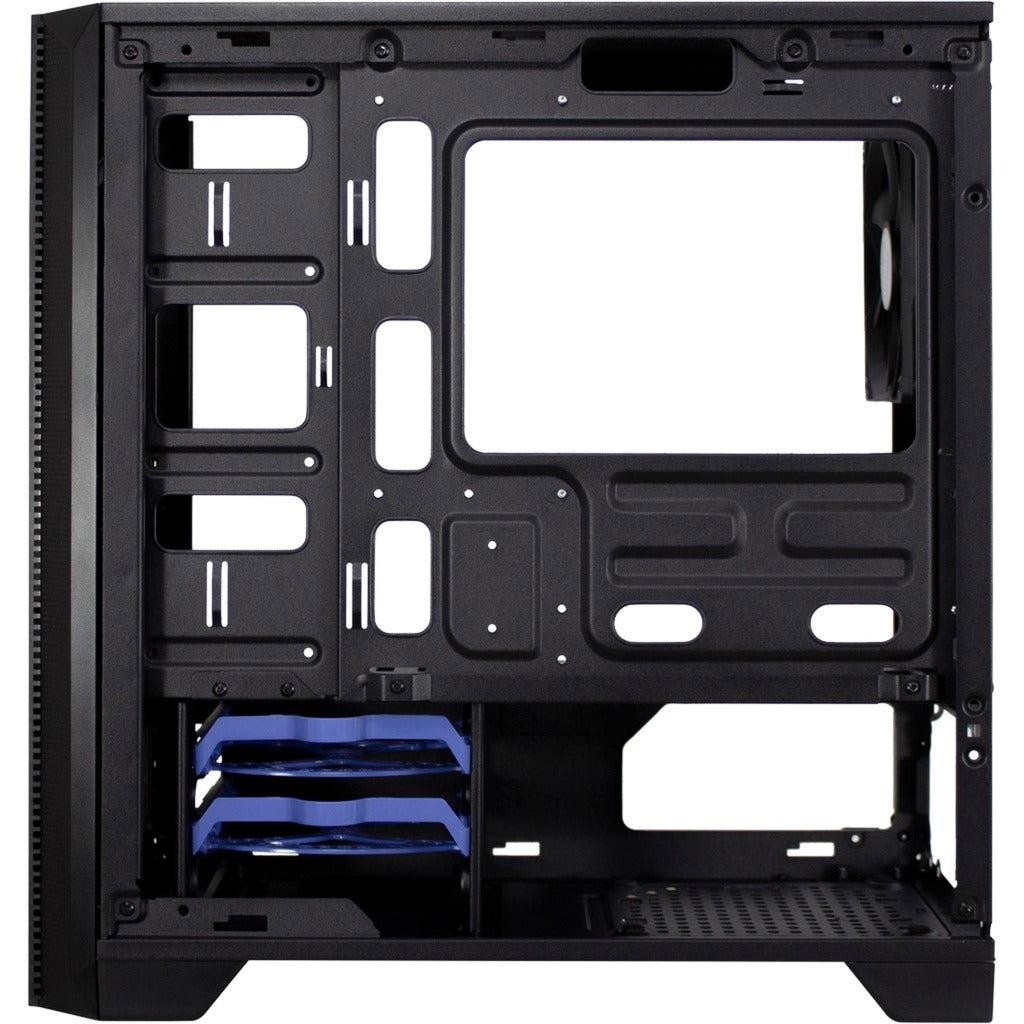 Inter-Tech h-606 mini tower behuizing (zwart | 2x usb-a)