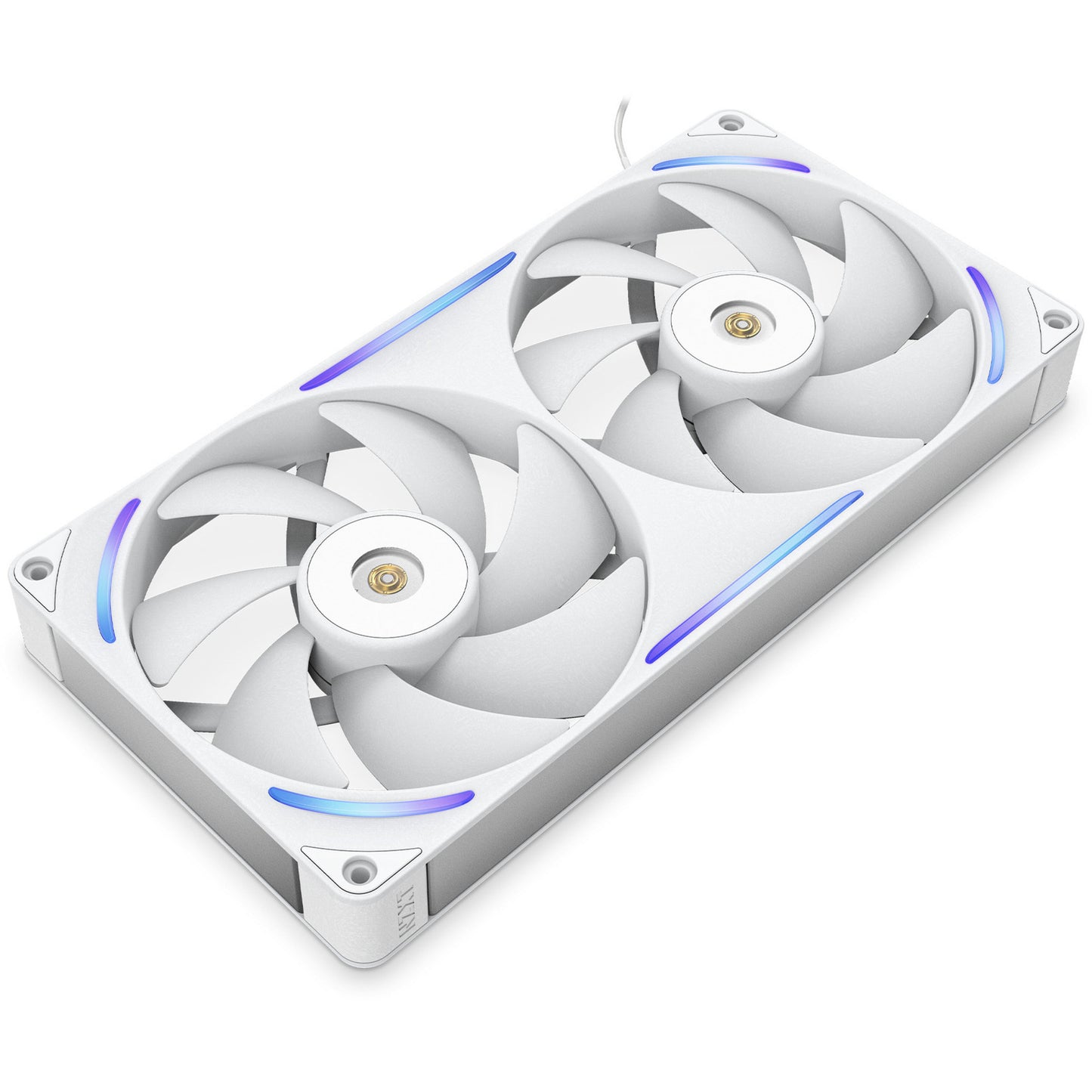 NZXT performance fan f280x rgb case fans (wit, 2 stuks, 280 x 140 x 30 mm, pwm)