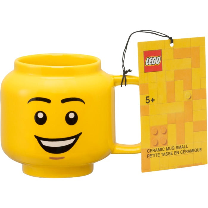 Room Copenhagen lego keramische mok - vrolijke jongen, klein (geel)