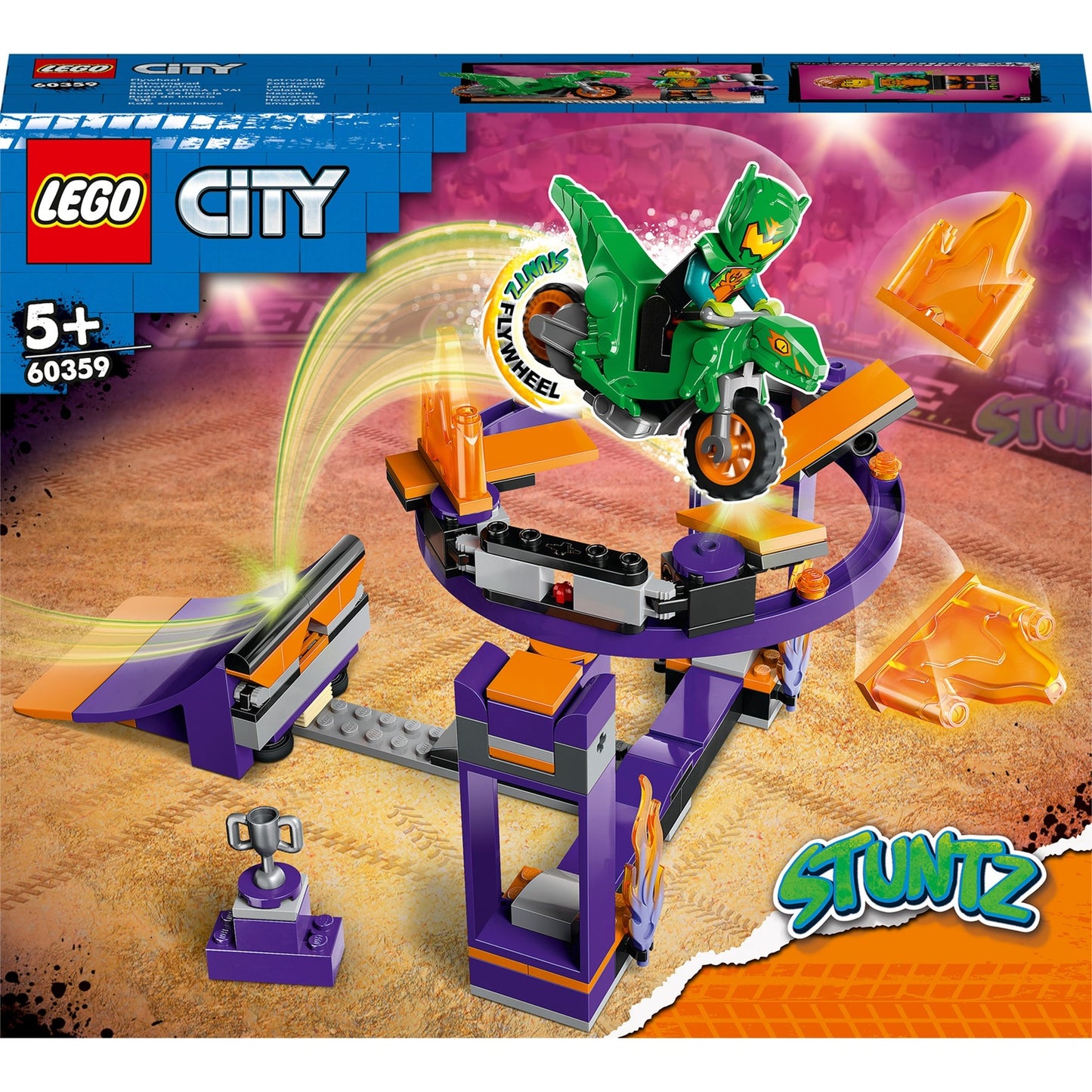 LEGO city - uitdaging: dunken met stuntbaan constructiespeelgoed (60359)