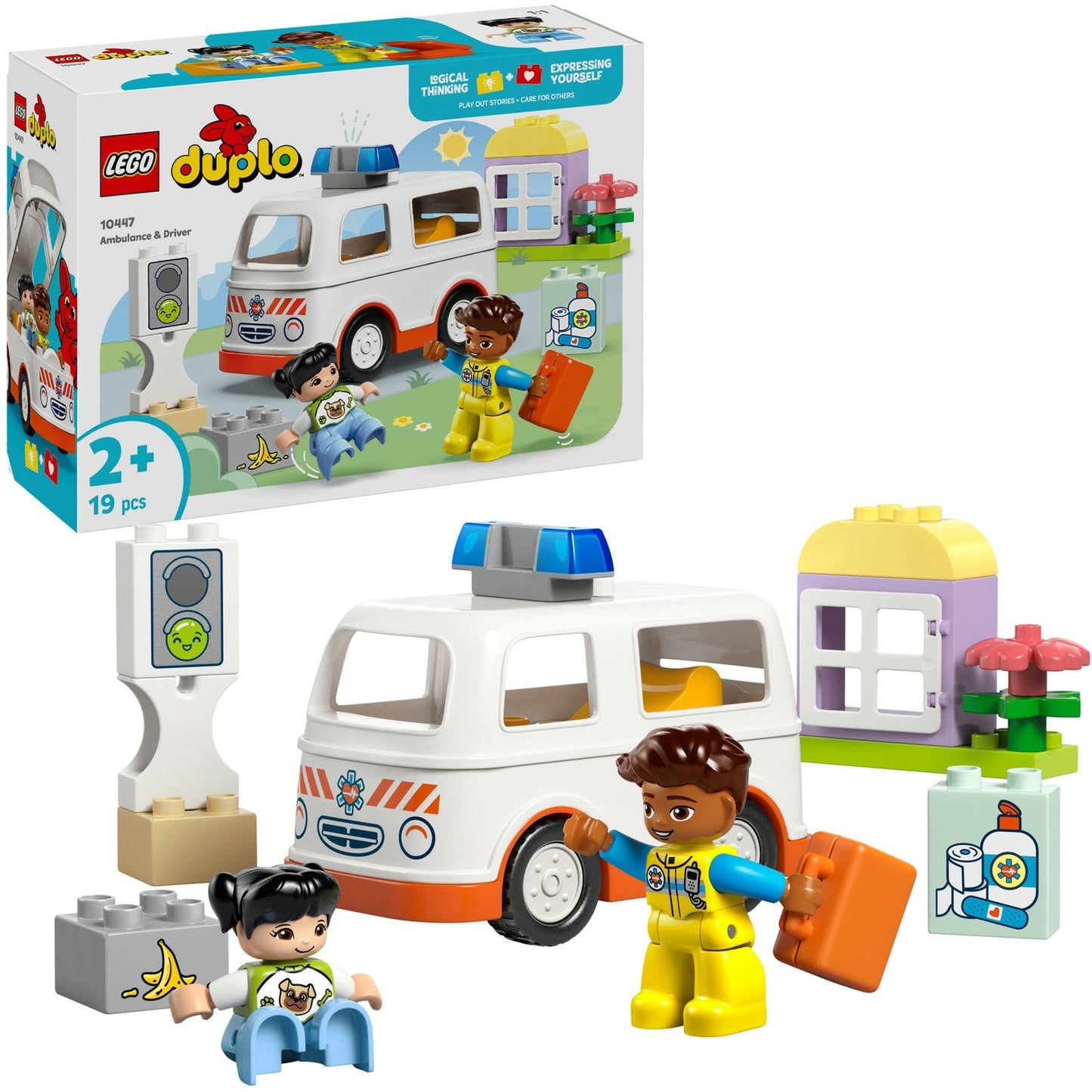 LEGO duplo town 10447 ambulance met chauffeur