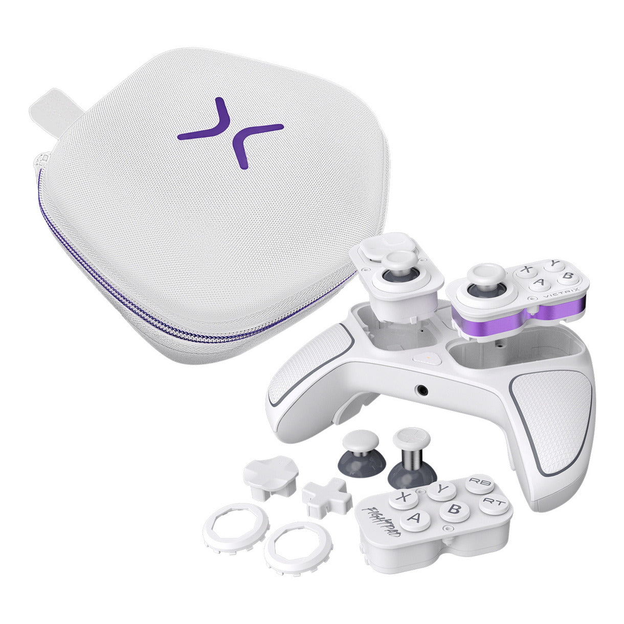 Turtle Beach victrix pro bfg reloaded draadloze modulaire controller (wit, xbox one, xbox series x|s, pc)