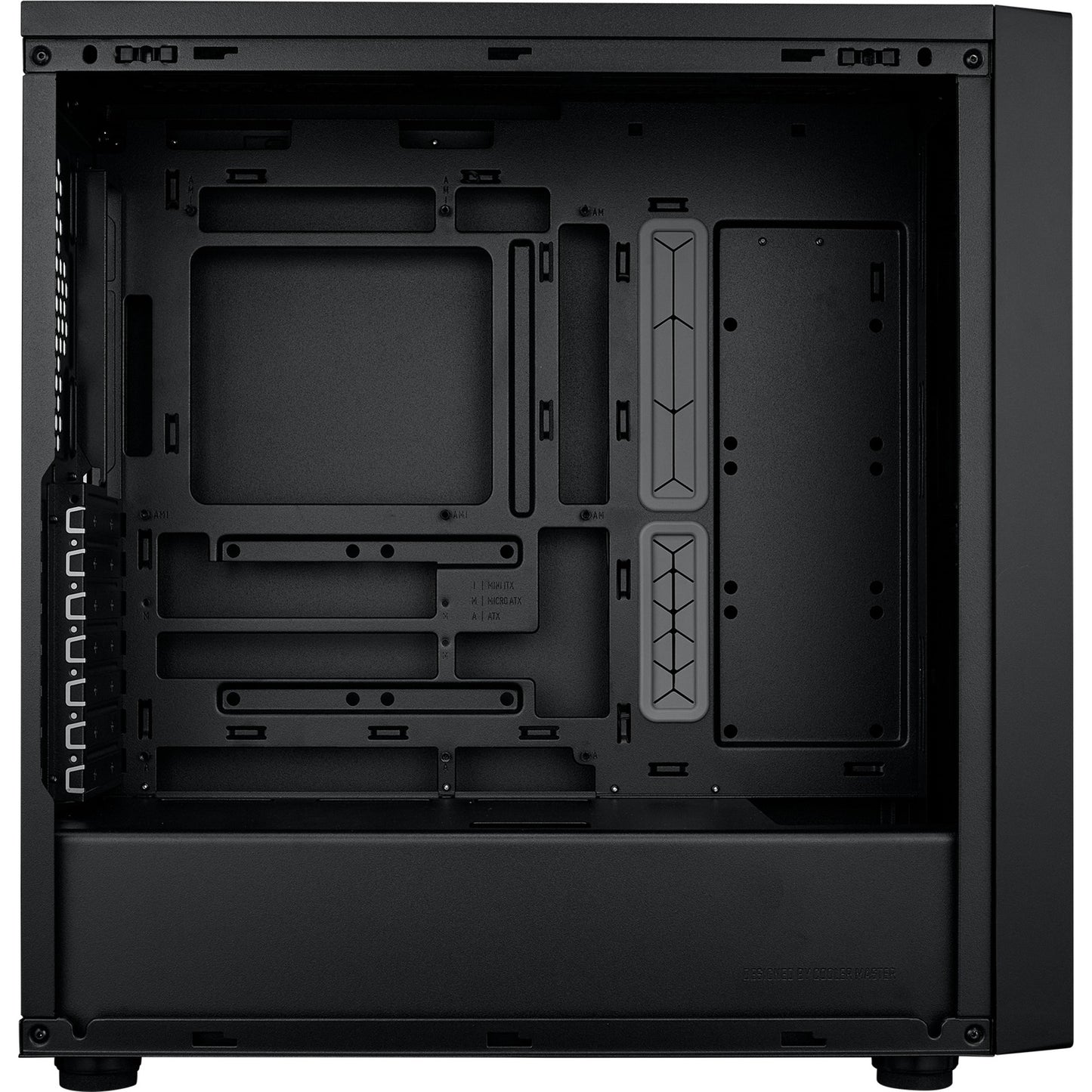 Cooler Master masterbox 600 lite midi tower behuizing (zwart | 2x usb-a | 1x usb-c | rgb | tempered glass)