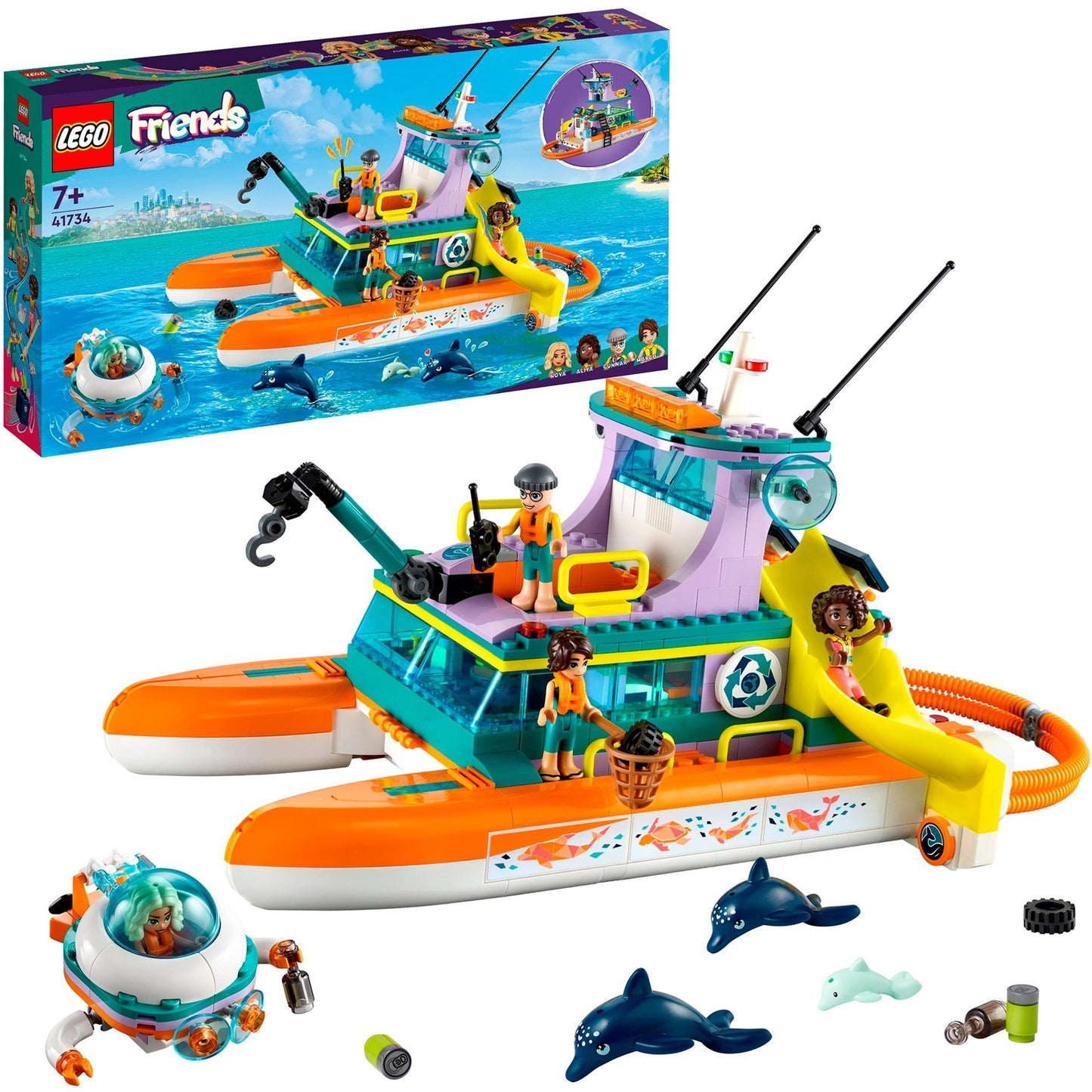 LEGO friends - reddingsboot op zee constructiespeelgoed (41734)