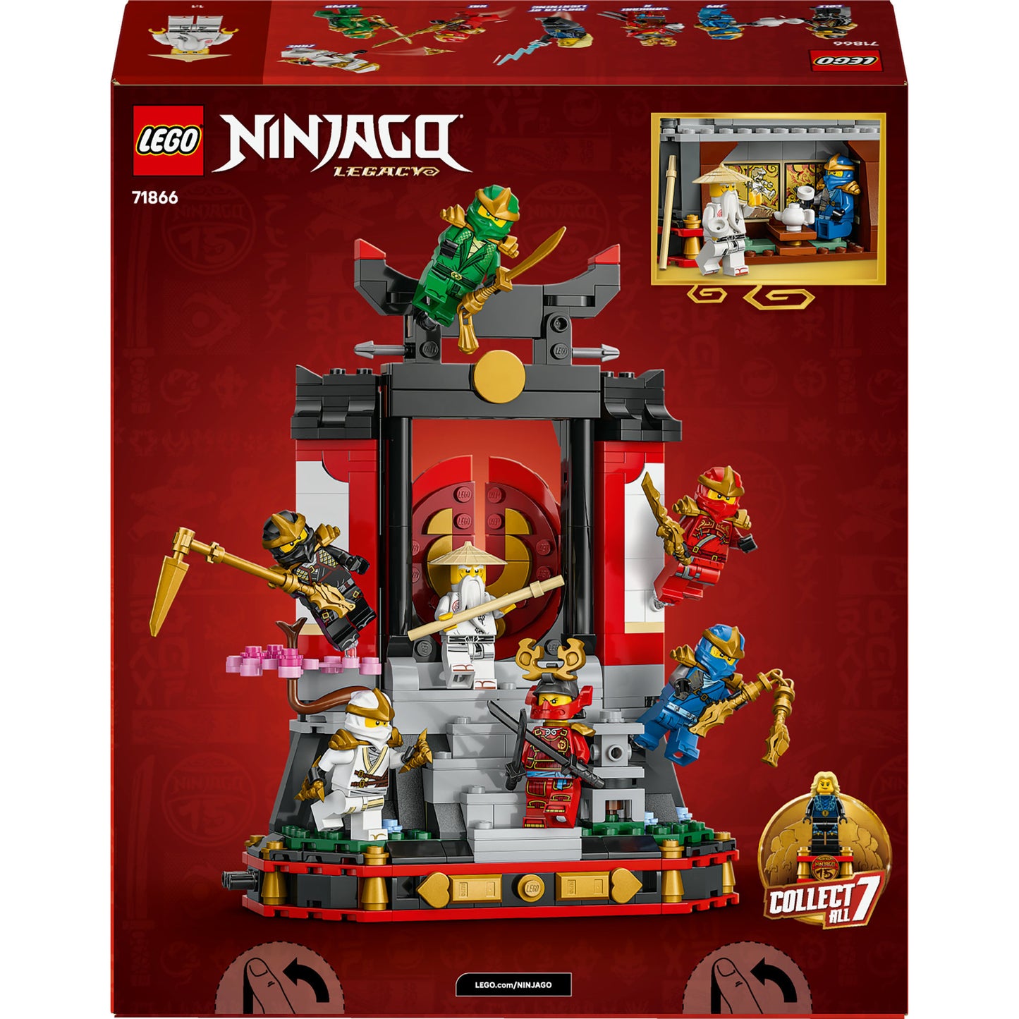 LEGO ninjago 71866 15-jarig jubileum: display met ninjapersonages