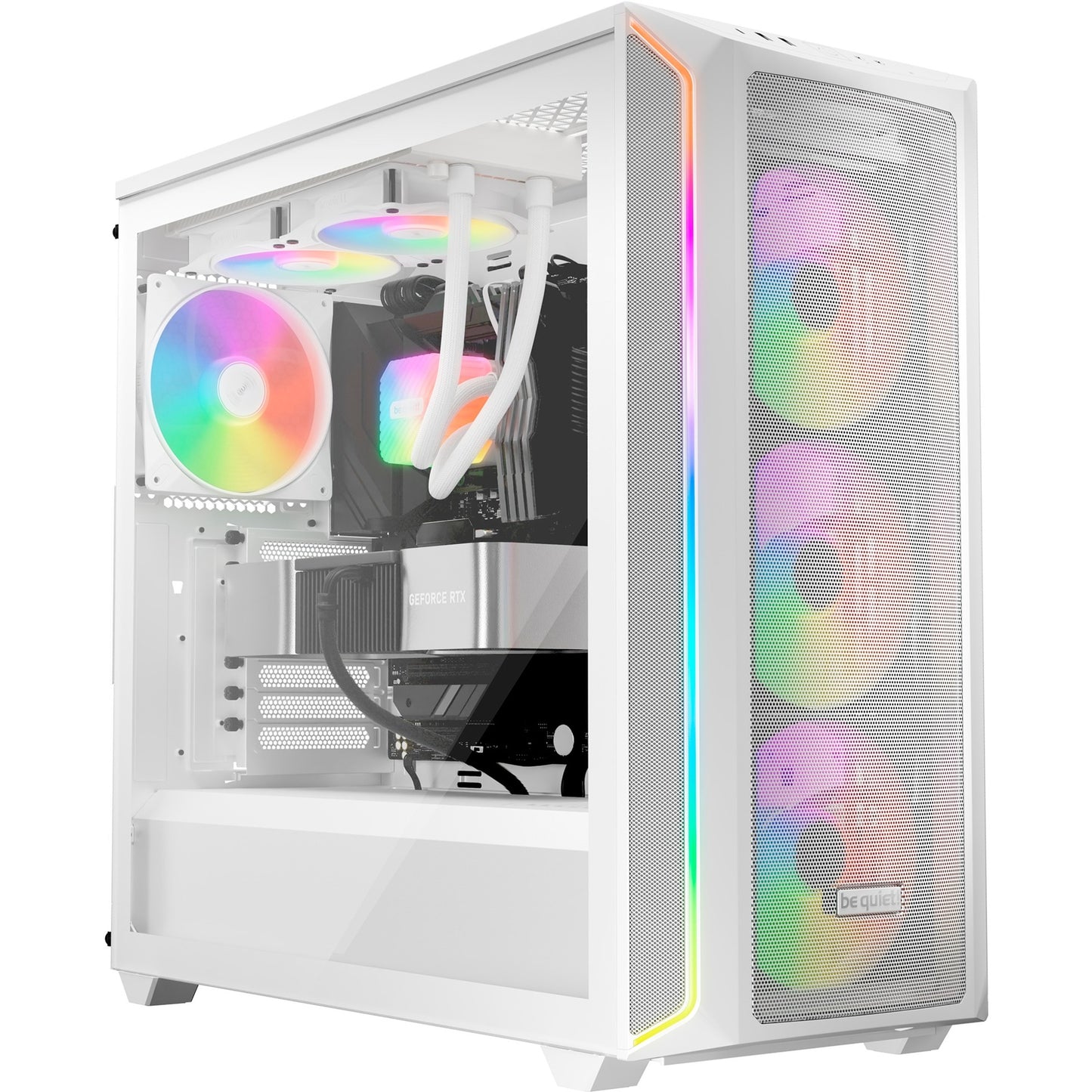 Be Quiet! light wings lx pwm rgb case fans (wit, 3 stuks, 120 x 120 x 25 mm)