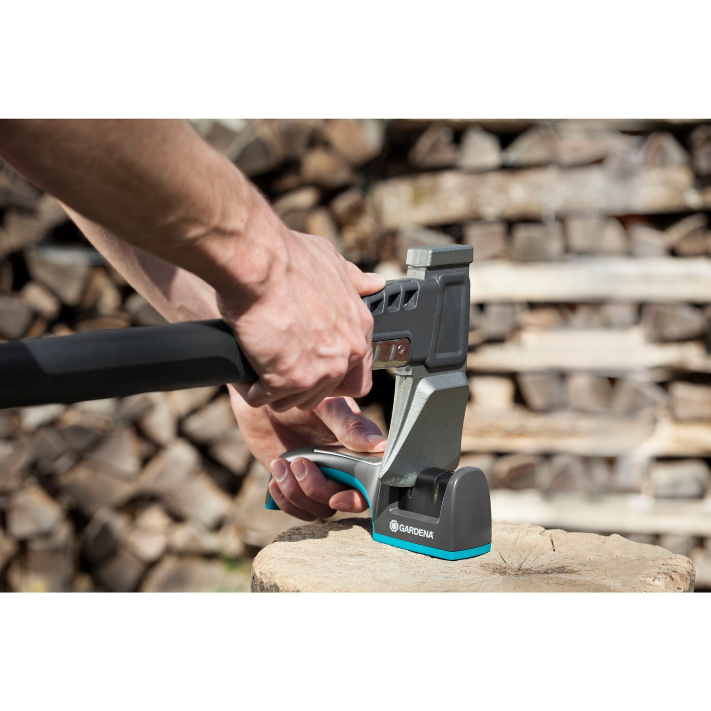 GARDENA mes- en bijlenslijper messenslijper (turquoise zwart, 8712-20)