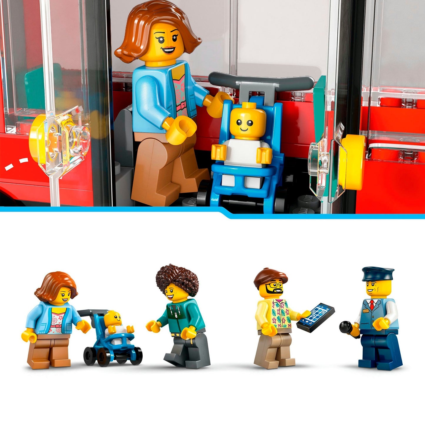 LEGO city 60407 toeristische rode dubbeldekker