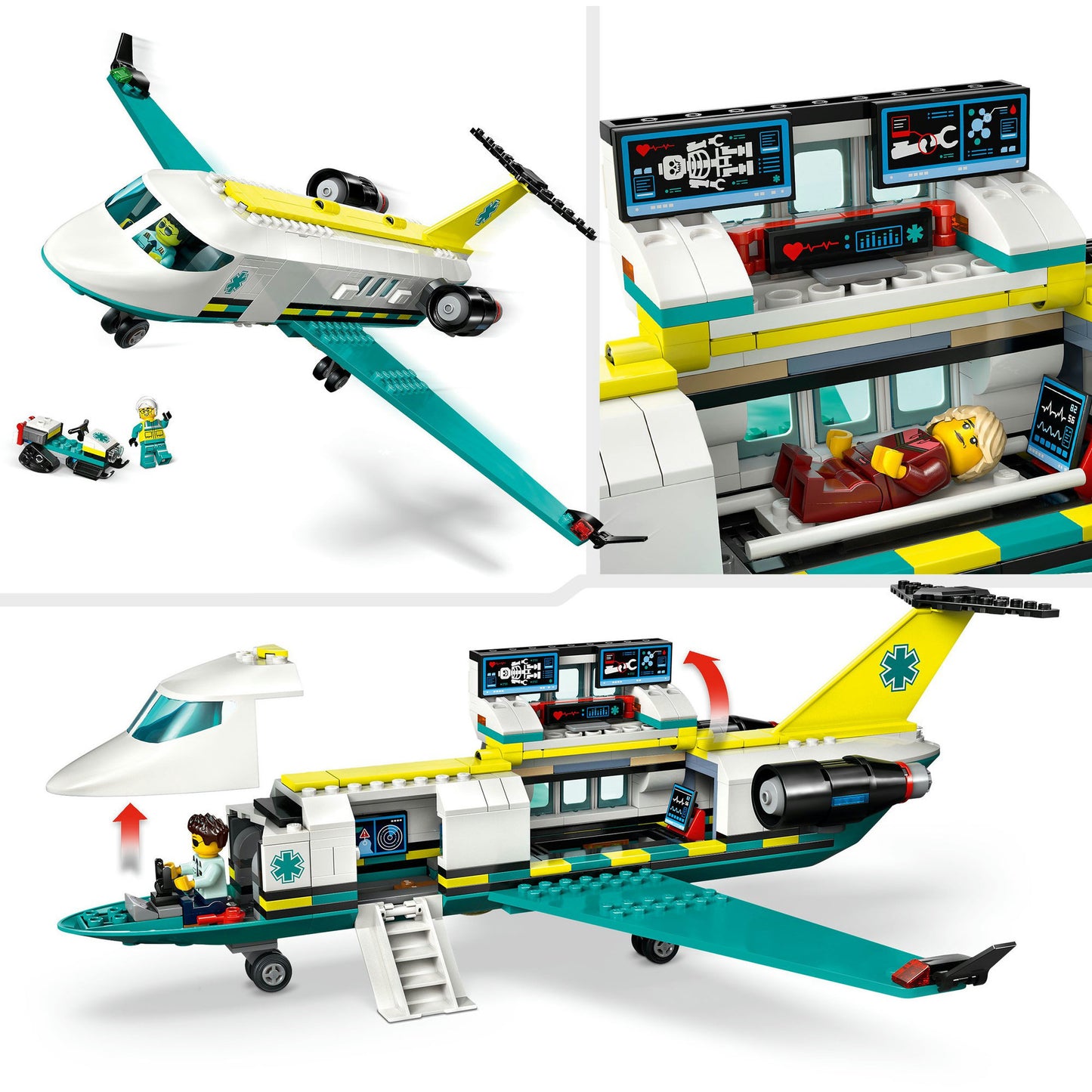 LEGO city - ambulancevliegtuig constructiespeelgoed (60465)