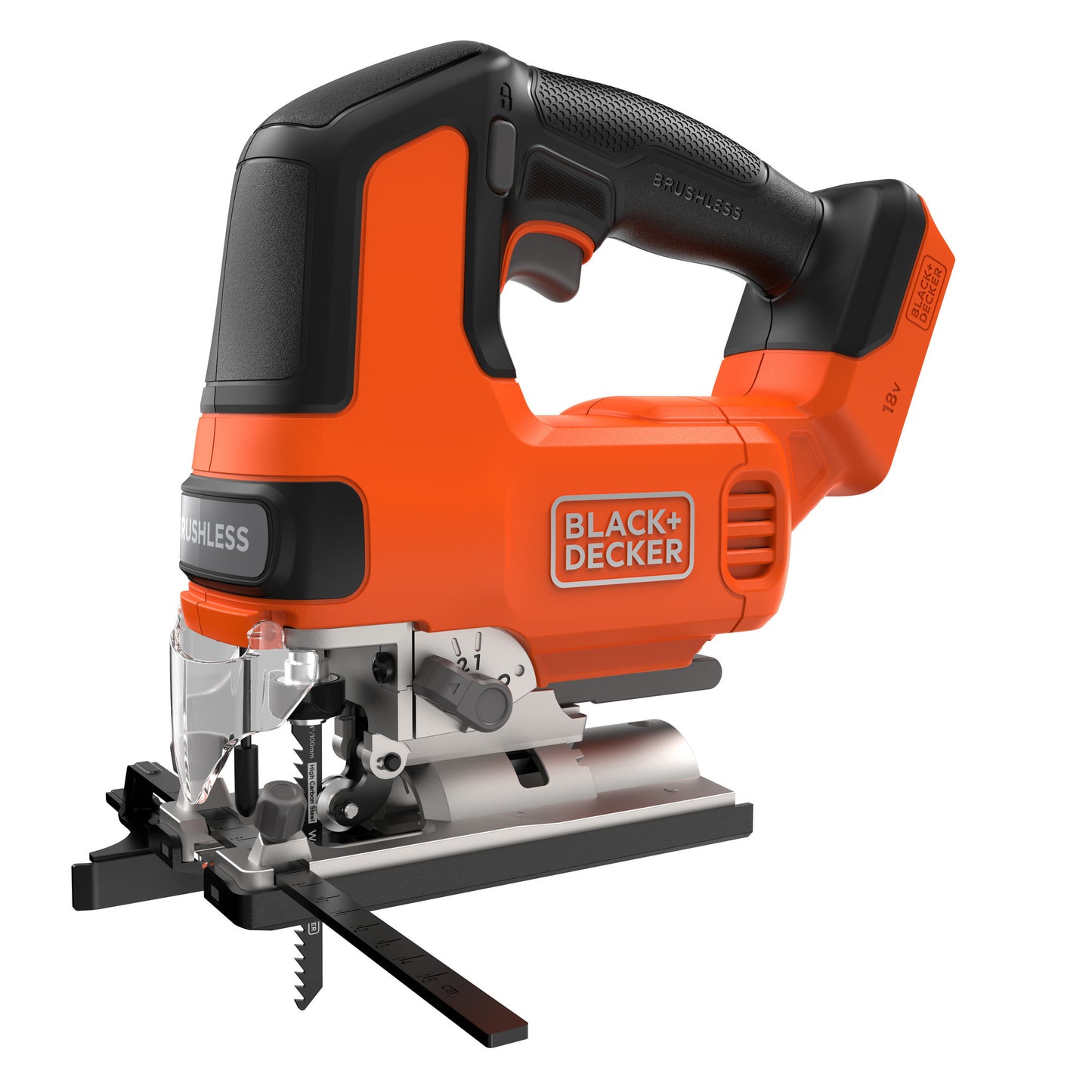 BLACK+DECKER blcjs78n-xj 18v decoupeerzaag (zwart oranje, accu en oplader niet inbegrepen)