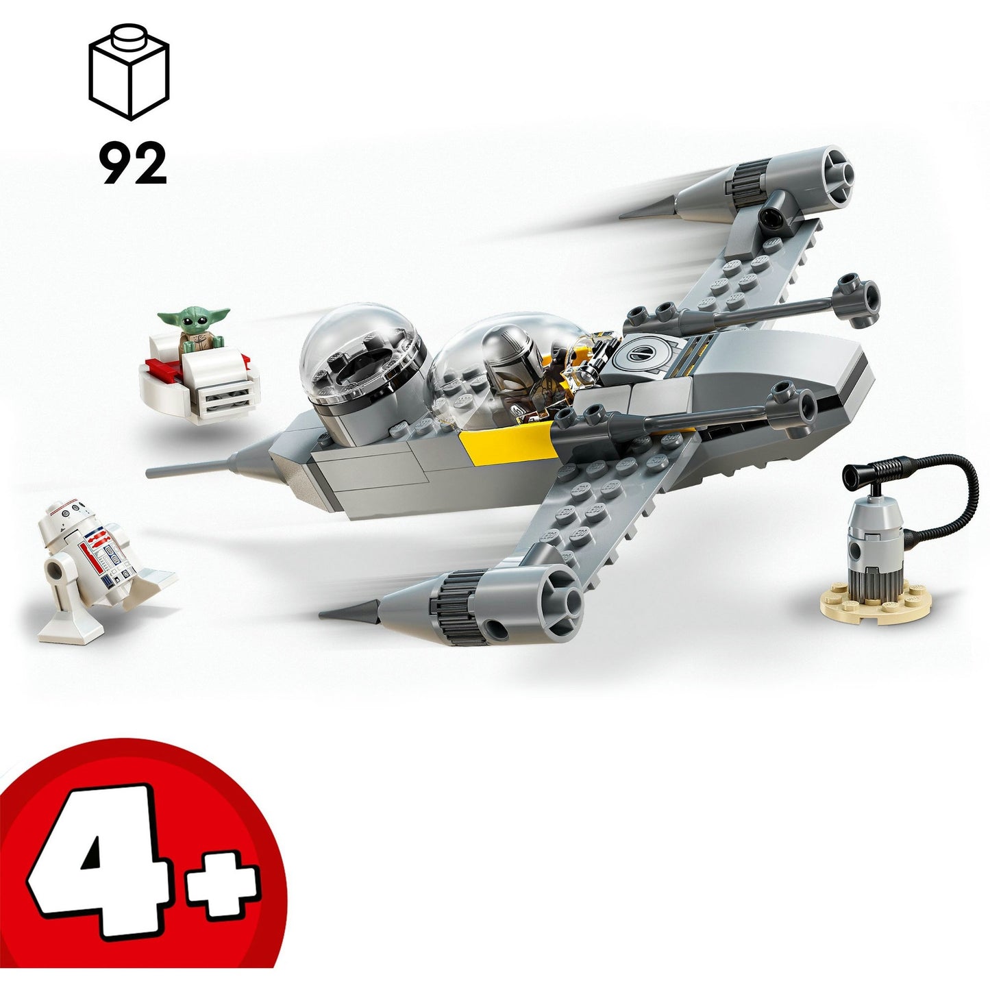 LEGO star wars 75410 mando en grogu's n-1 starfighter