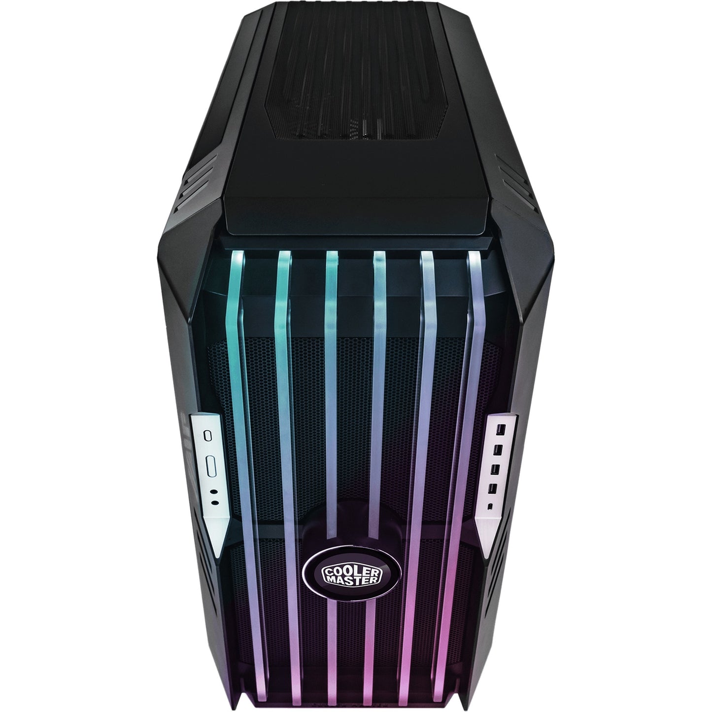 Cooler Master haf 700 evo big tower behuizing (grijs | 4x usb-a | 1x usb-c | rgb | tempered glass)