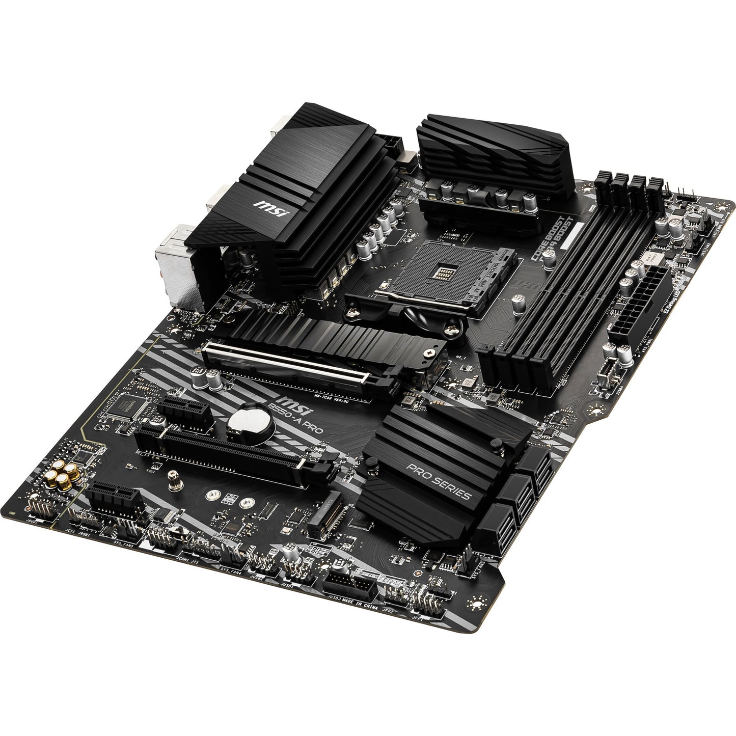 MSI b550-a pro socket am4 moederbord (zwart, raid, gb-lan, sound, atx)