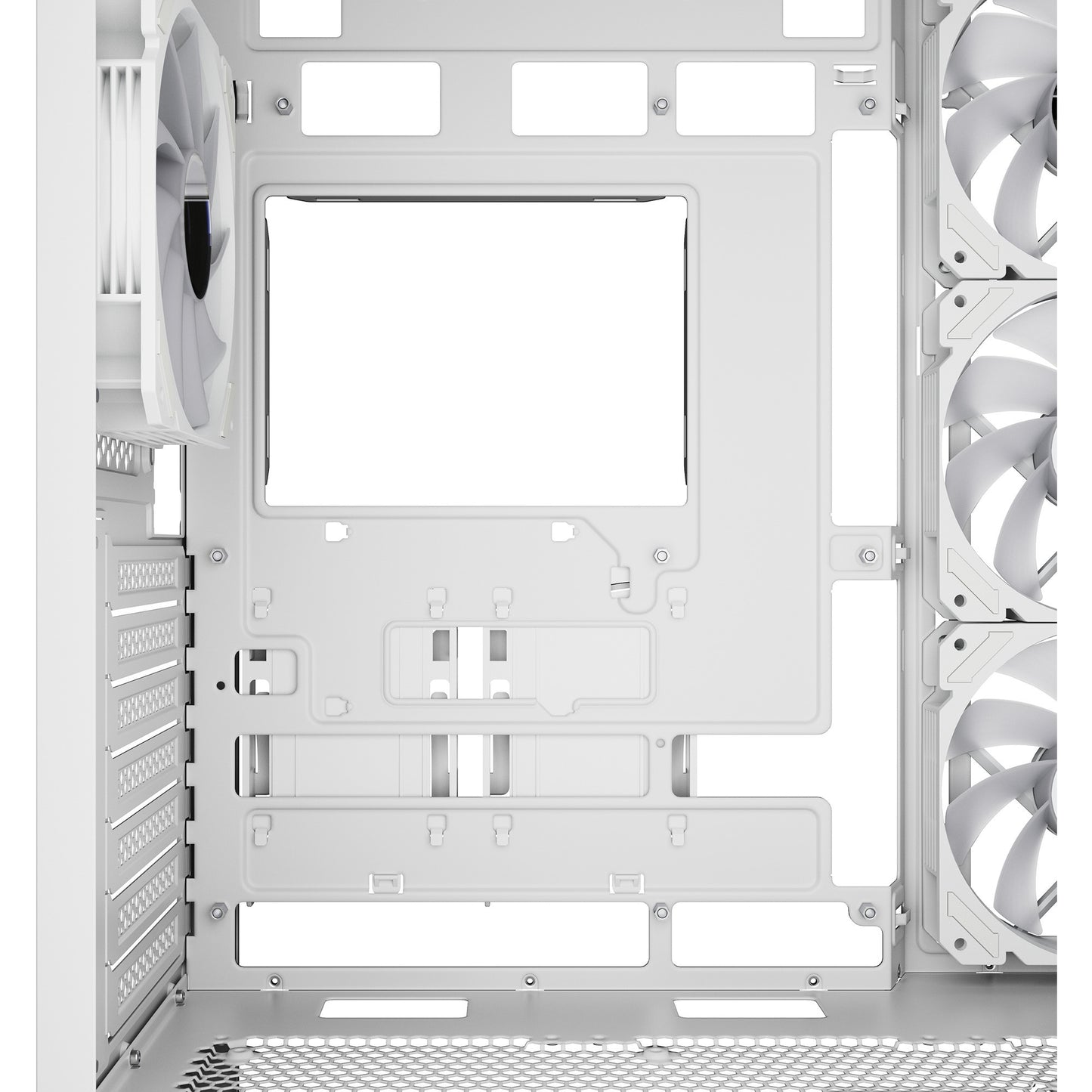 Sharkoon ak7 argb midi tower behuizing (wit | 2x usb-a | 1x usb-c | rgb | window)