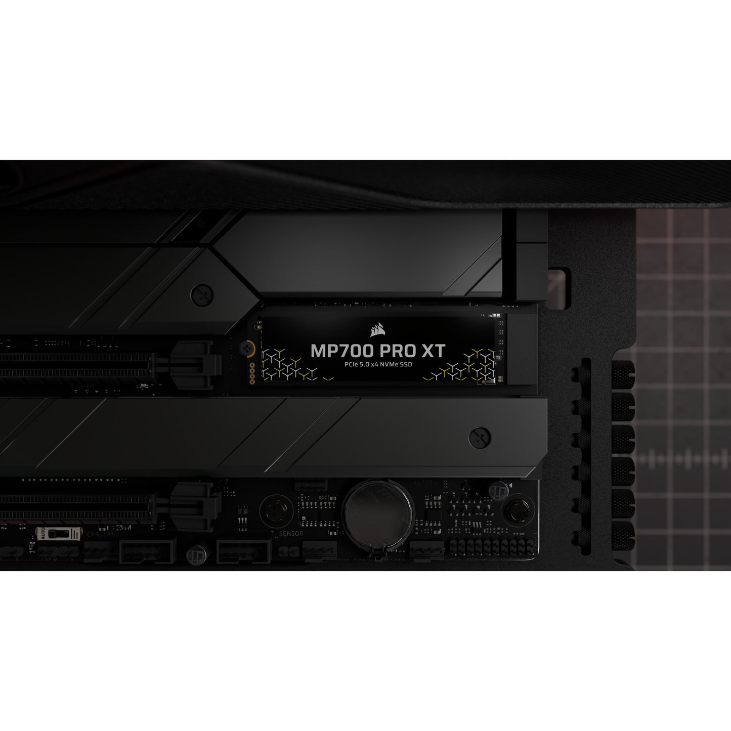 Corsair mp700 pro xt 1 tb ssd (zwart, pcie gen5 x4 nvme 2.0, m.2 2280, 3d tlc nand)