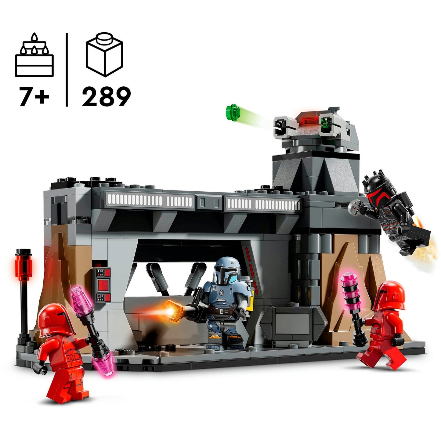 LEGO star wars - paz vizsla en moff gideon duel constructiespeelgoed (75386)