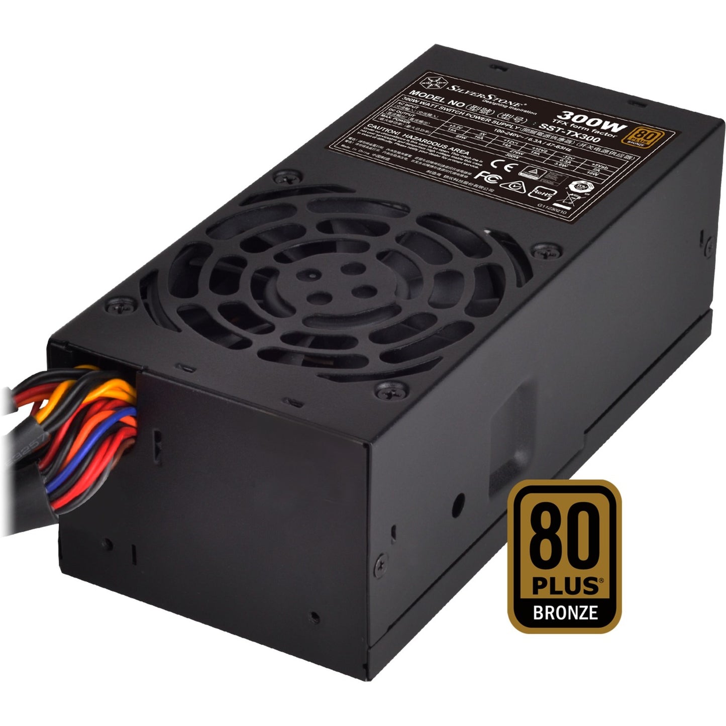 SilverStone tfx tx300 300 watt voeding (zwart)