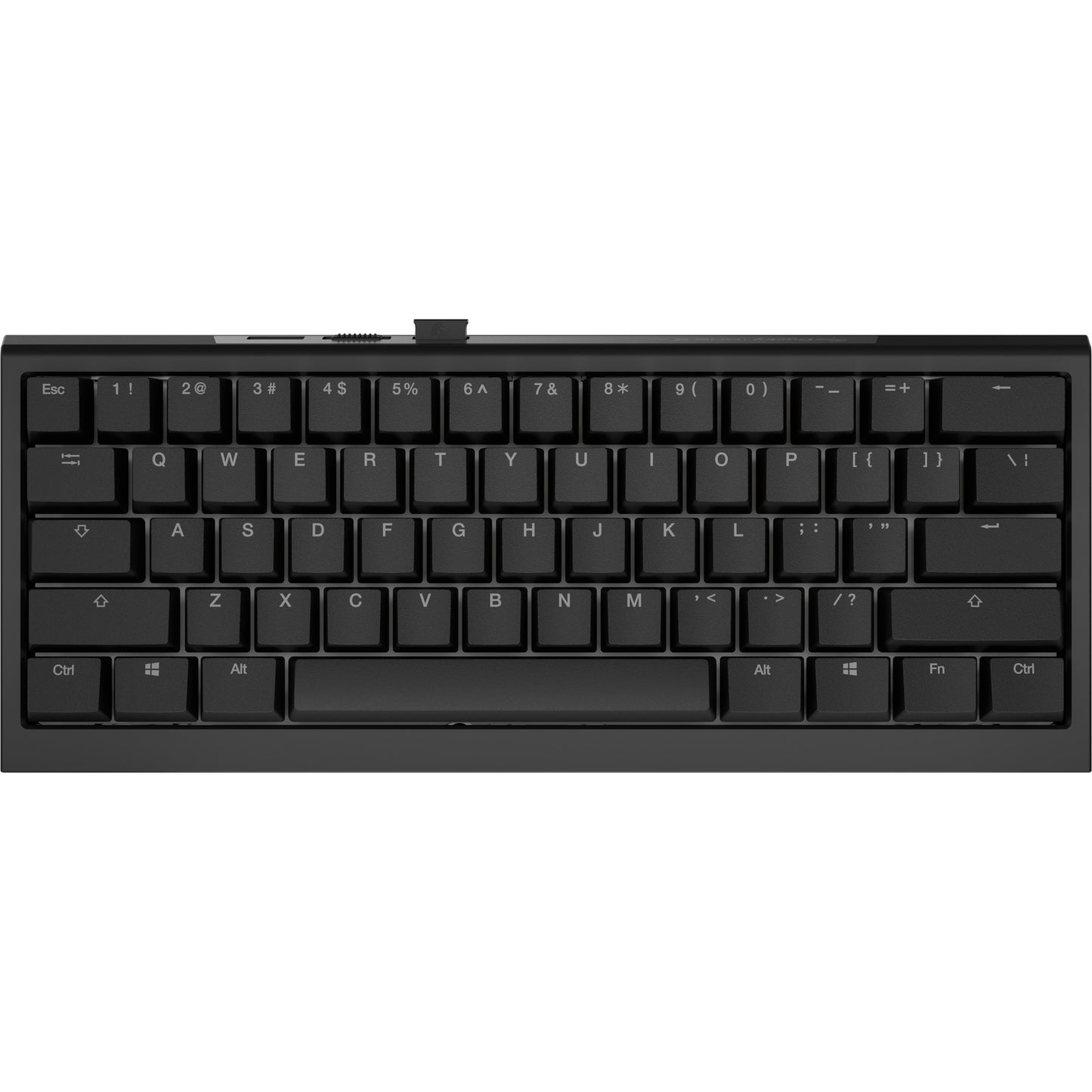 Ducky one x mini wireless rgb mechanisch toetsenbord (zwart, us lay-out (qwerty), inductive, 60%, hot-swappable, pbt, 2.4 ghz | bluetooth | usb-c)
