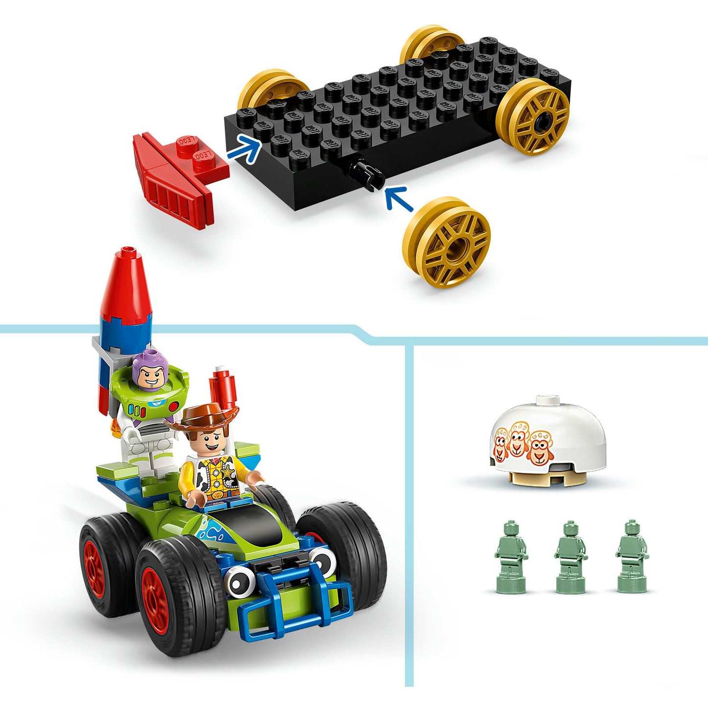 LEGO disney 43264 toy story celebration train rc car