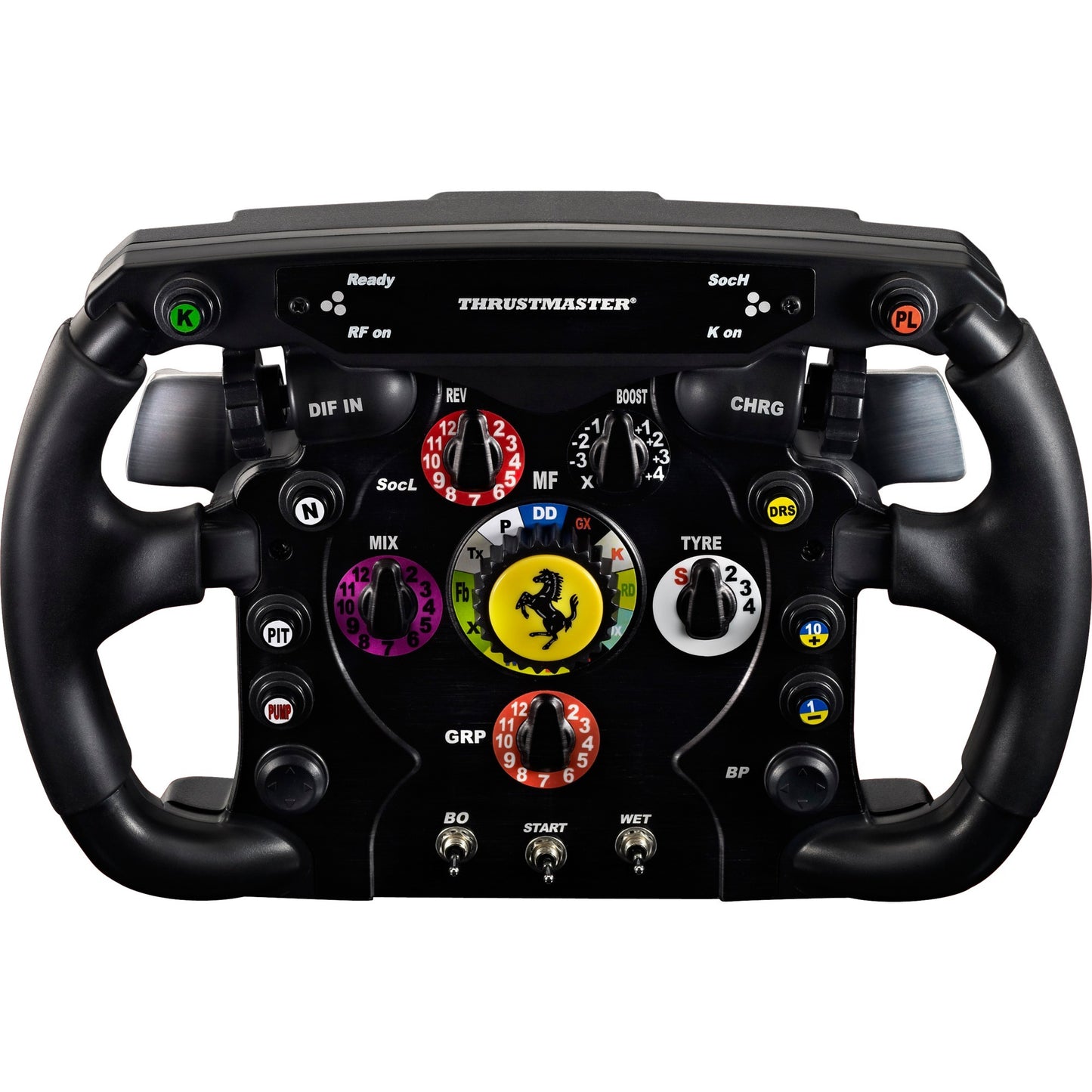 Thrustmaster ferrari f1 wheel add-on stuur add-on (zwart zilver, pc, playstation 3, playstation 4, xbox one)