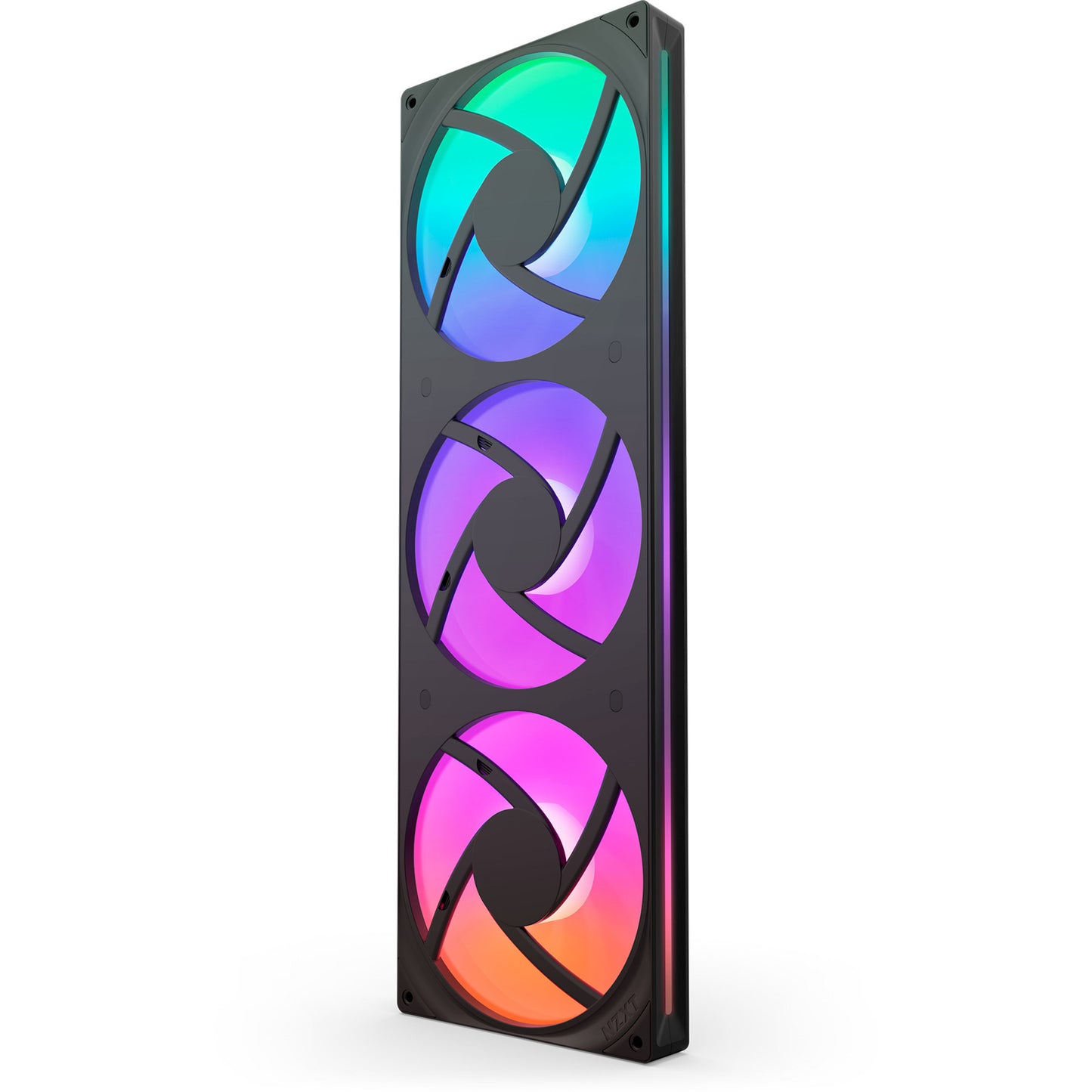 NZXT f420 rgb core case fans (zwart, 3 stuks, 420 x 140 x 26 mm)