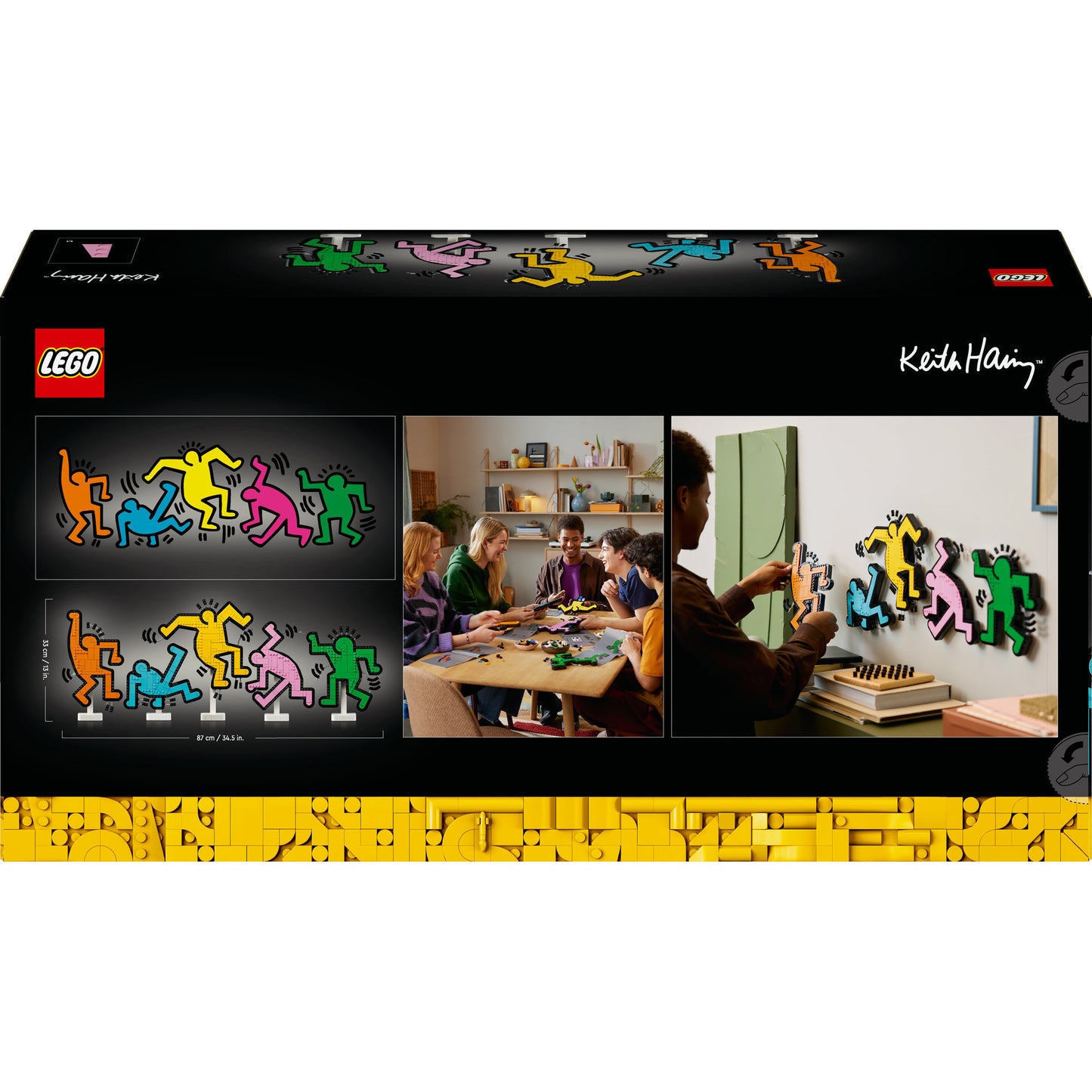 LEGO art 31216 keith haring dansende figuren