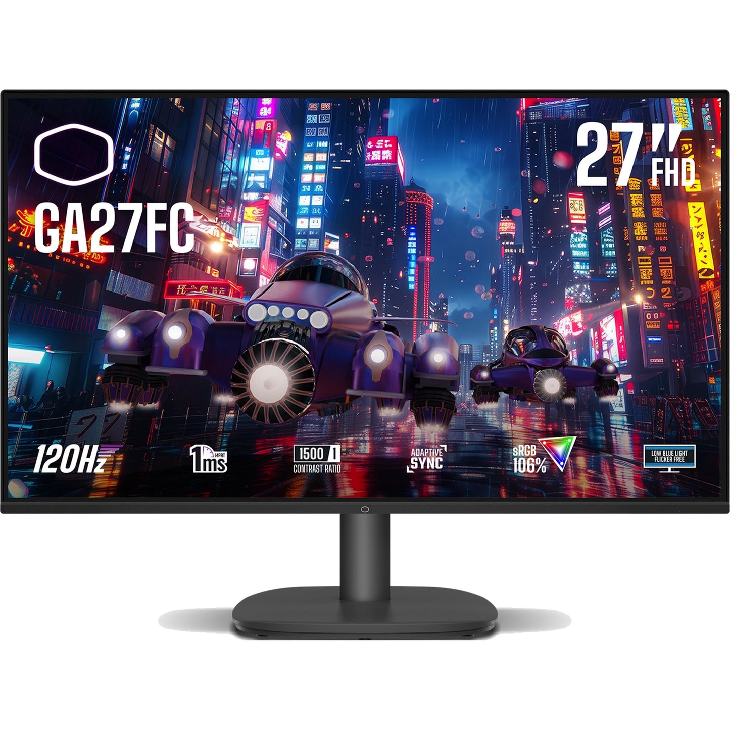 Cooler Master ga27fc 27 gaming monitor (zwart, 120 hz, vga, hdmi)