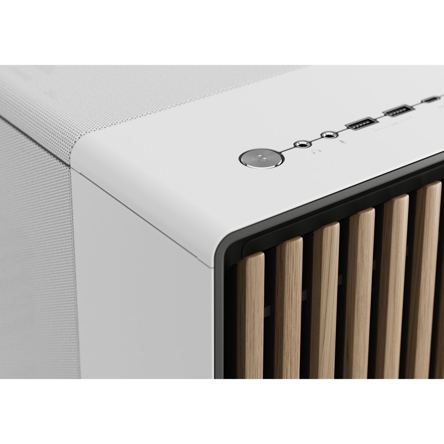 Fractal Design north xl midi tower behuizing (wit houtkleur | 2x usb-a | 1x usb-c)