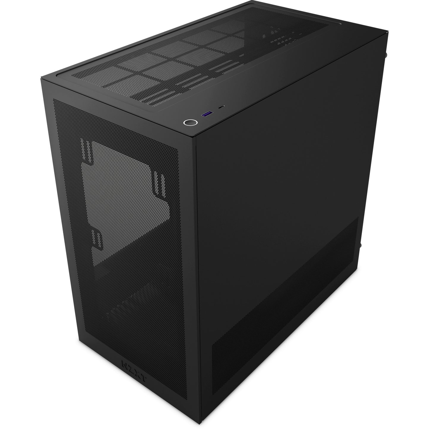 NZXT h3 flow midi tower behuizing (zwart (mat) | 1x usb-a | 1x usb-c | tempered glass)