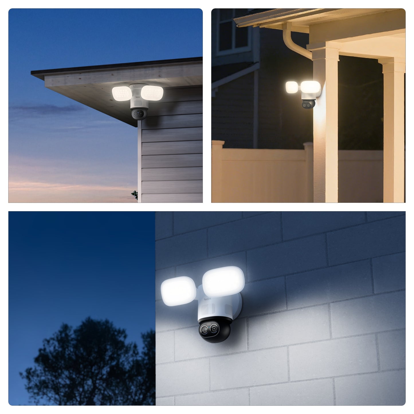 Reolink F850W TrackFlex Floodlight WiFi beveiligingscamera (Wit, 4K, WiFi)