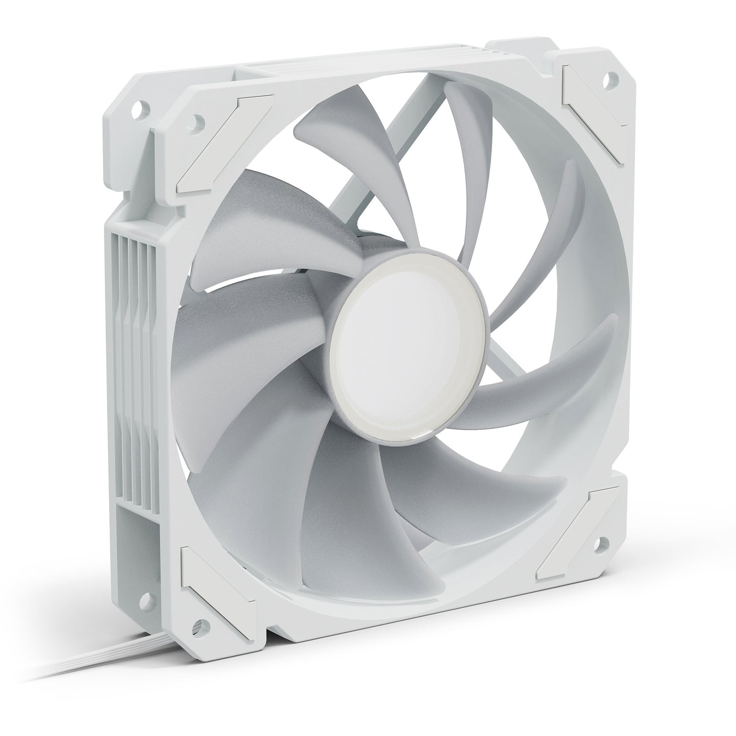 Sharkoon shark mirror rgb pwm case fan (wit, 120 x 120 x 25 mm)