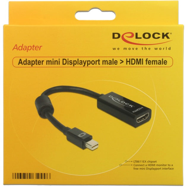 DeLOCK mini displayport 1.1 > hdmi adapter (zwart, 12,7 centimeter)