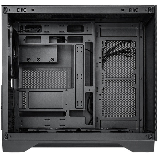 Chieftec visio air midi tower behuizing (zwart | 2x usb-a | 1x usb-c | tempered glass)