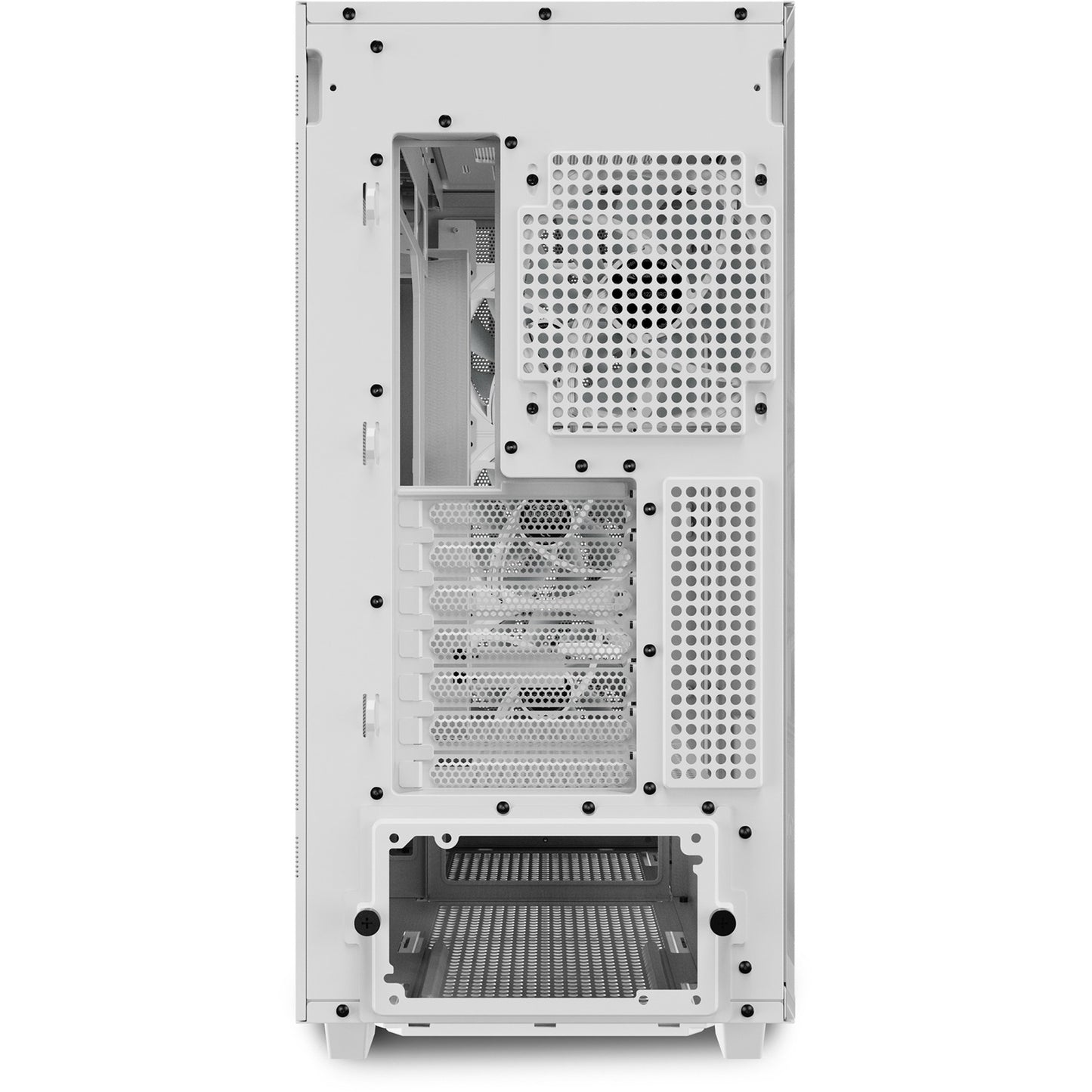 Sharkoon rebel c70g rgb midi tower behuizing (wit houtkleur | 2x usb-a | 1x usb-c | rgb | tempered glass)