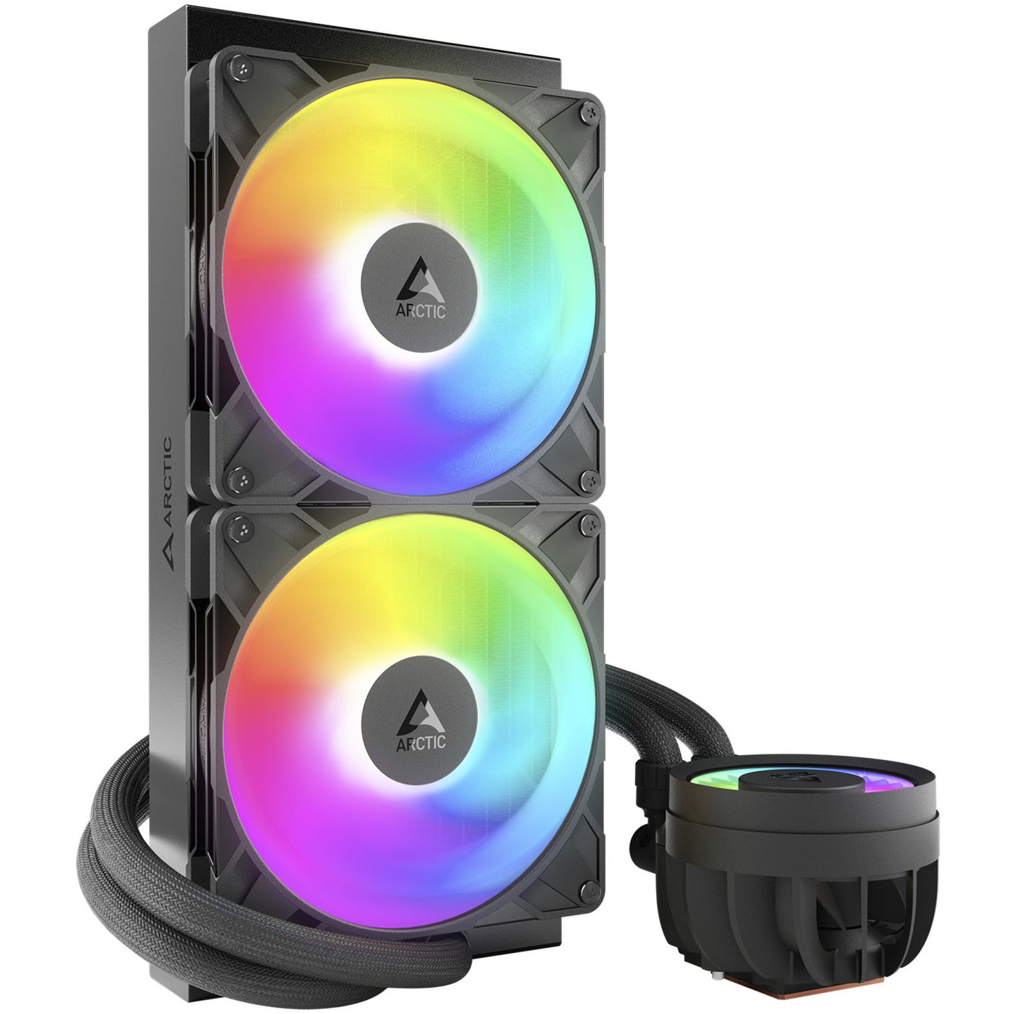 ARCTIC liquid freezer iii pro 280 a-rgb waterkoeling (zwart, 4-pins pwm fan-connector)